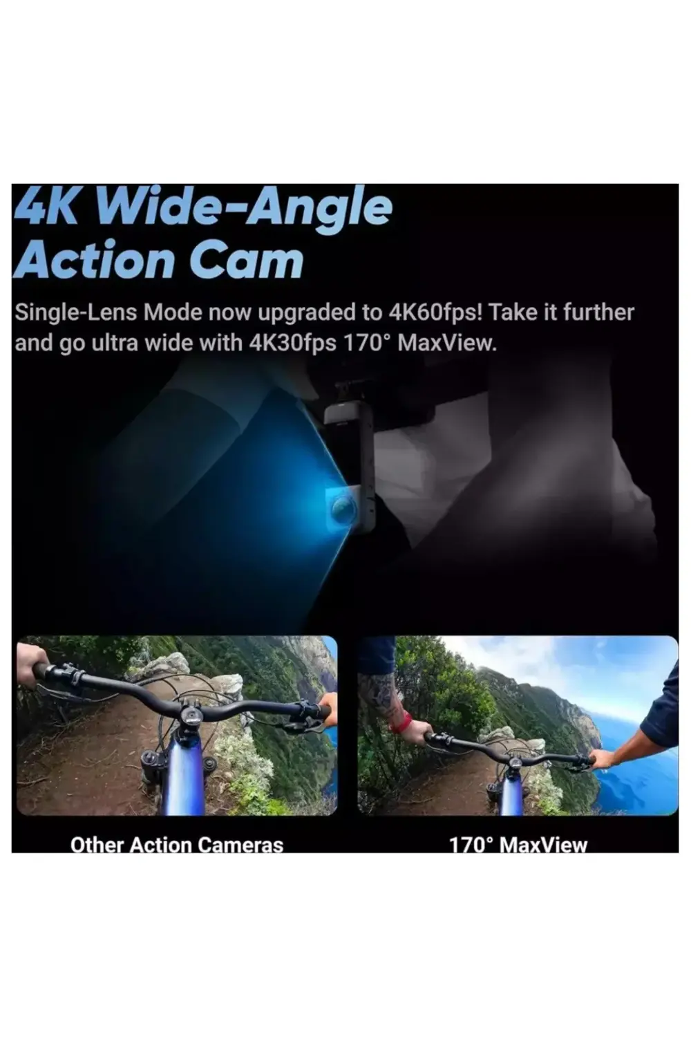 X4 360 Derece 8K Aksiyon Kamera Motosiklet Kit +128 GB SD KART