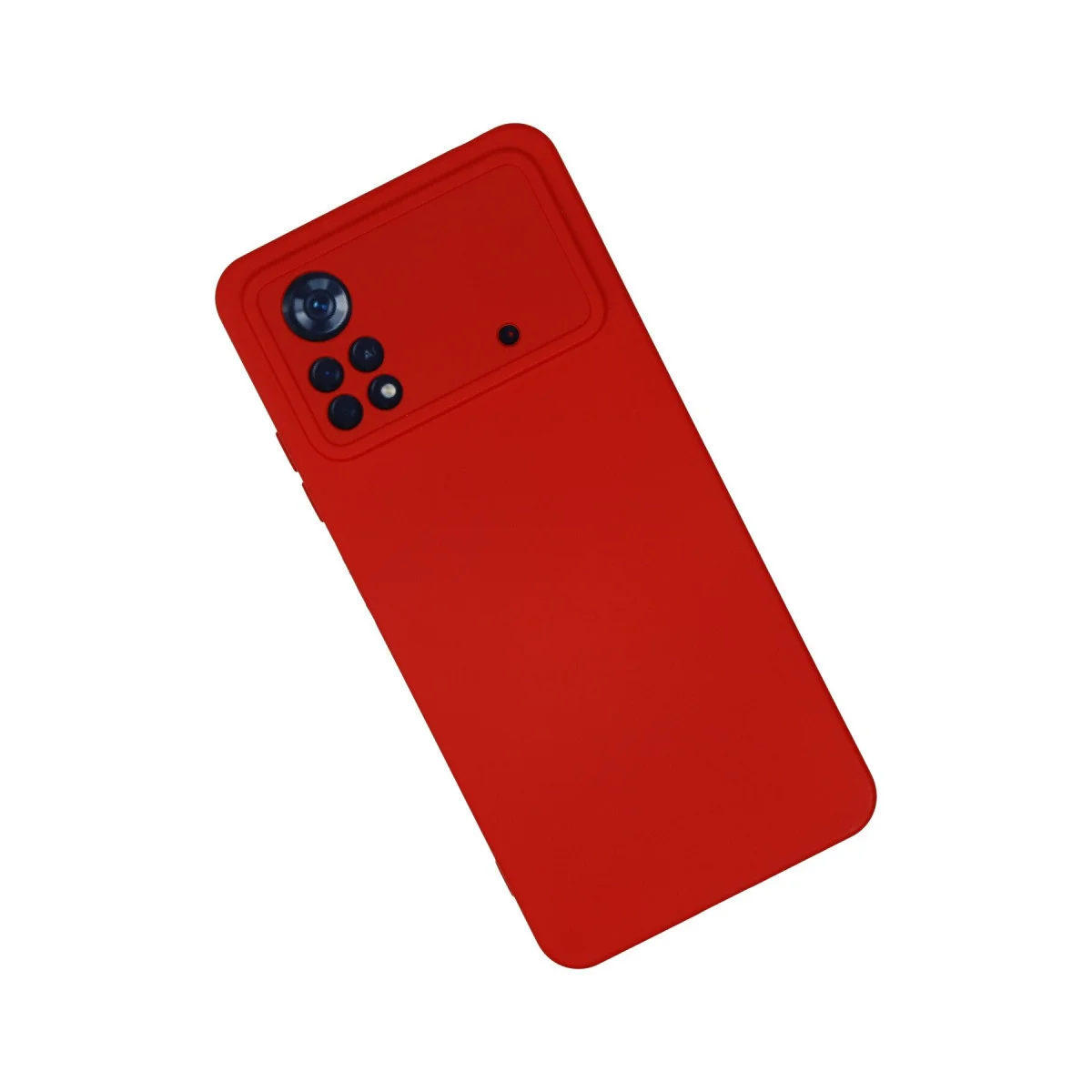 X4 Pro 5G Nano İçi Kadife Silikon Kılıf - Kırmızı, Çizilmelere Karşı Mükemmel Korumalı Kılıf