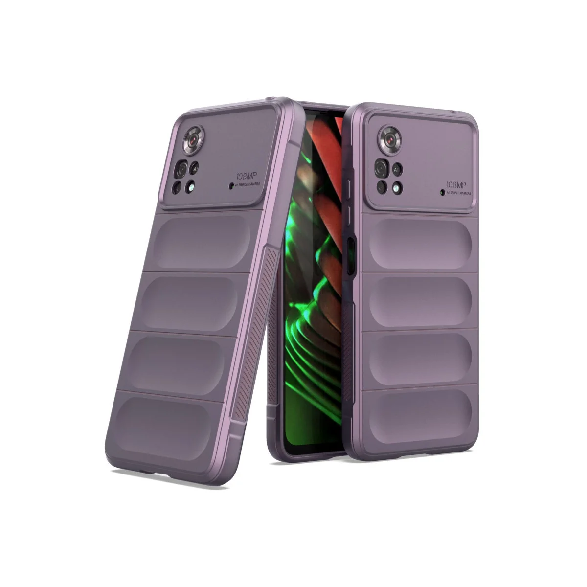 X4 Pro 5G Optimum Silikon Kılıf - Mor Güvenlik ve Şıklık Kombini