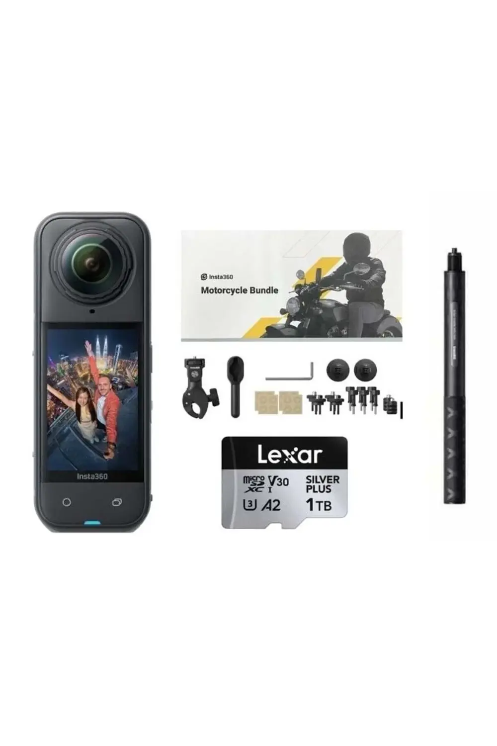 X5 Aksiyon Kamerası - Motosiklet Kiti 1 TB