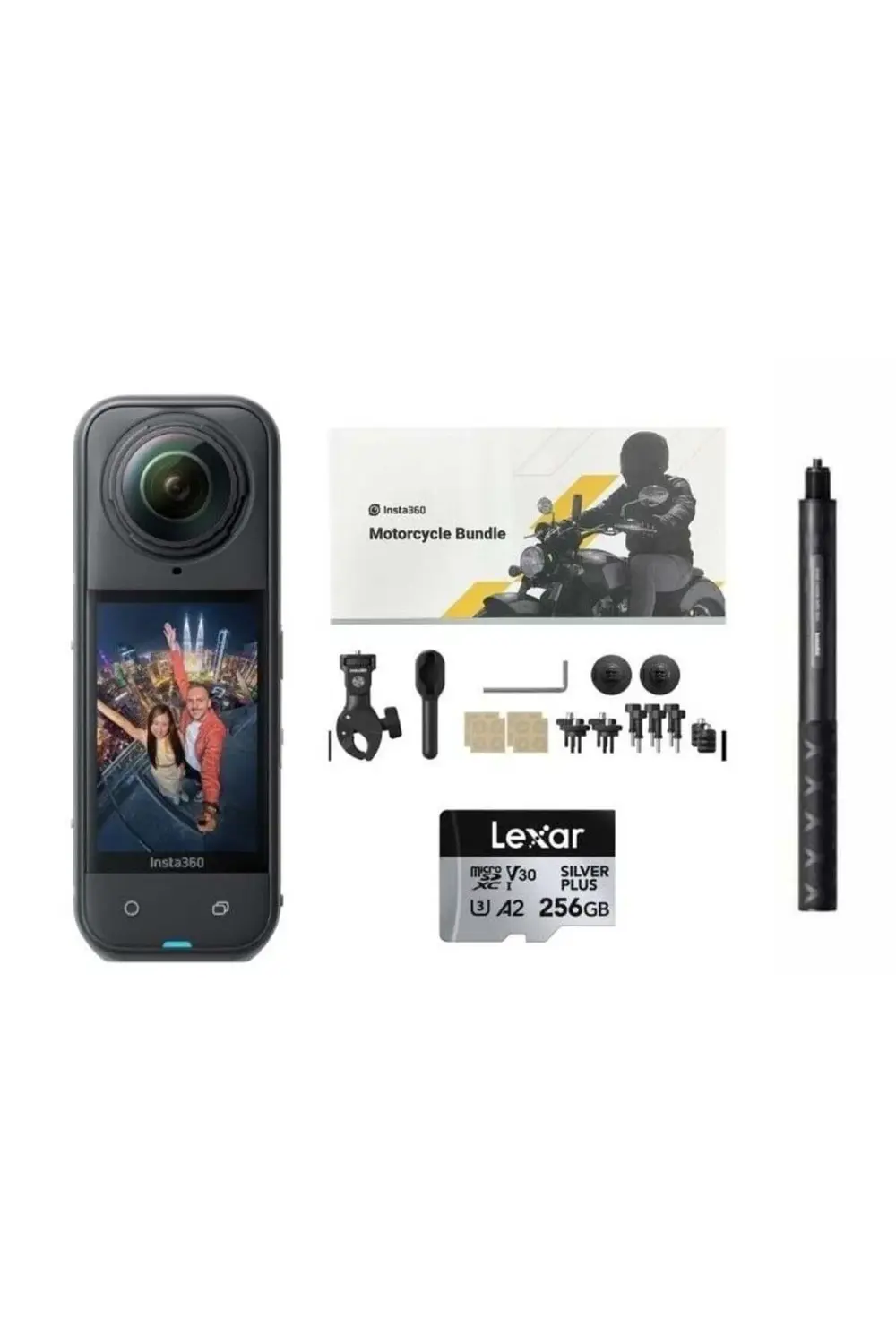 X5 Aksiyon Kamerası - Motosiklet Kiti 256 GB