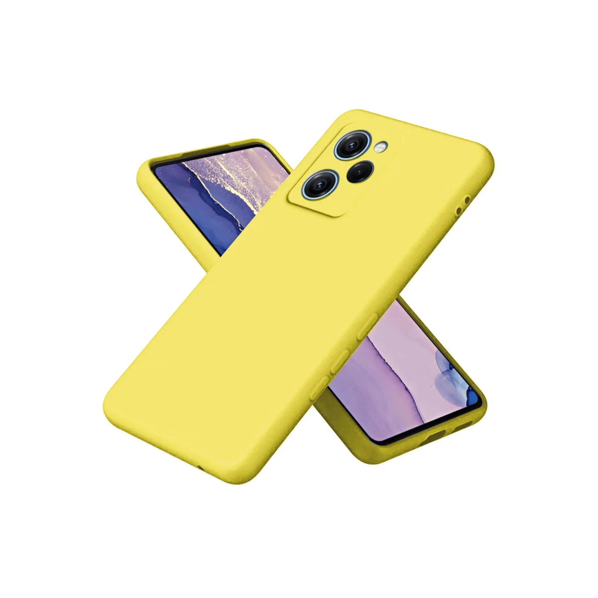 X5 Pro 5G Nano Kadife Silikon Kılıf - Sarı