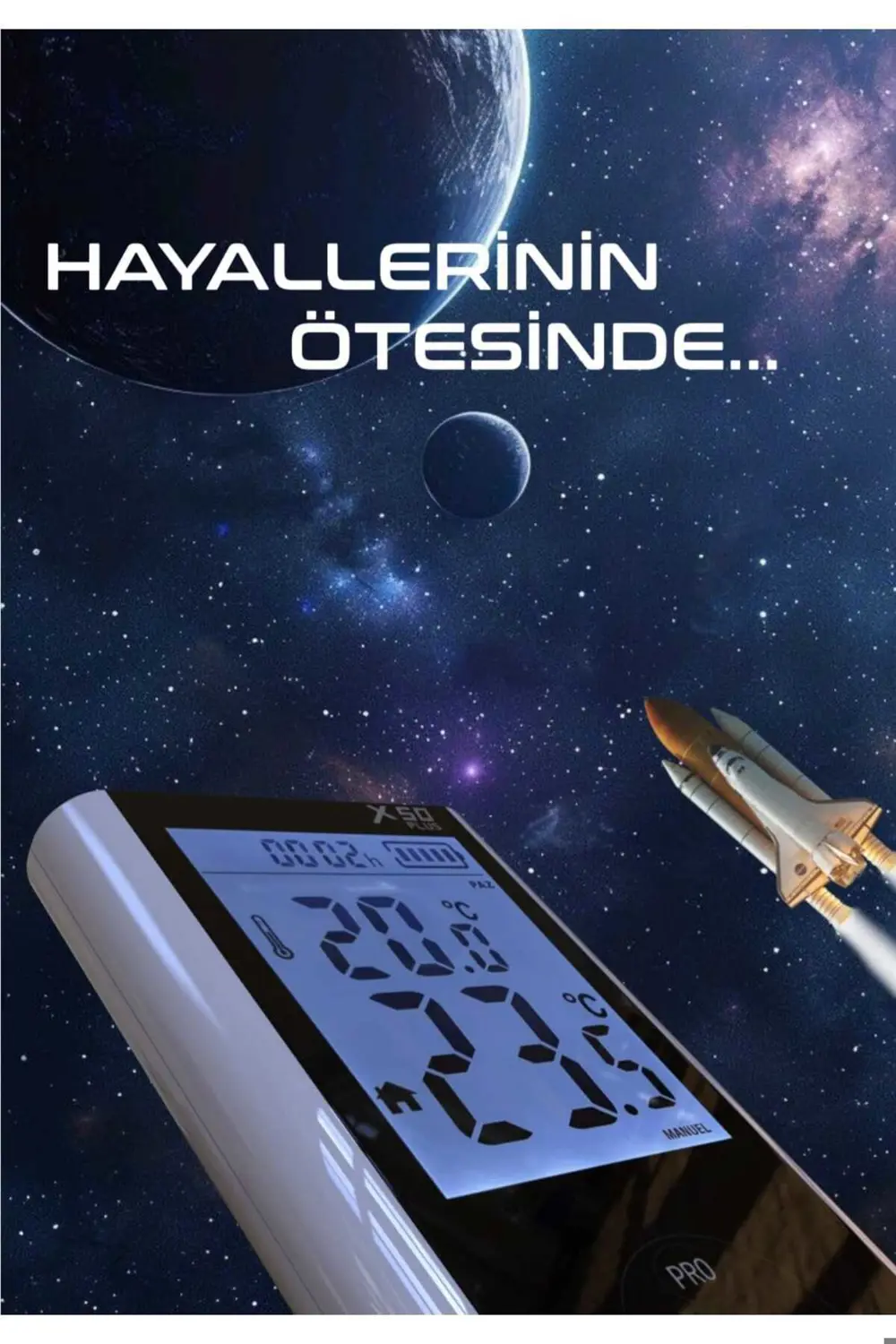 Galaxy Energy X50 Plus Kablosuz Wifi'li Smart Oda Termostati