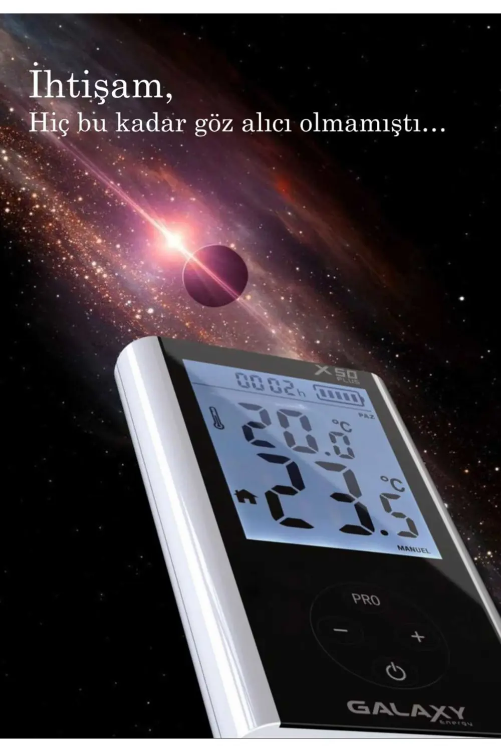 Galaxy Energy X50 Plus Kablosuz Wifi'li Smart Oda Termostati