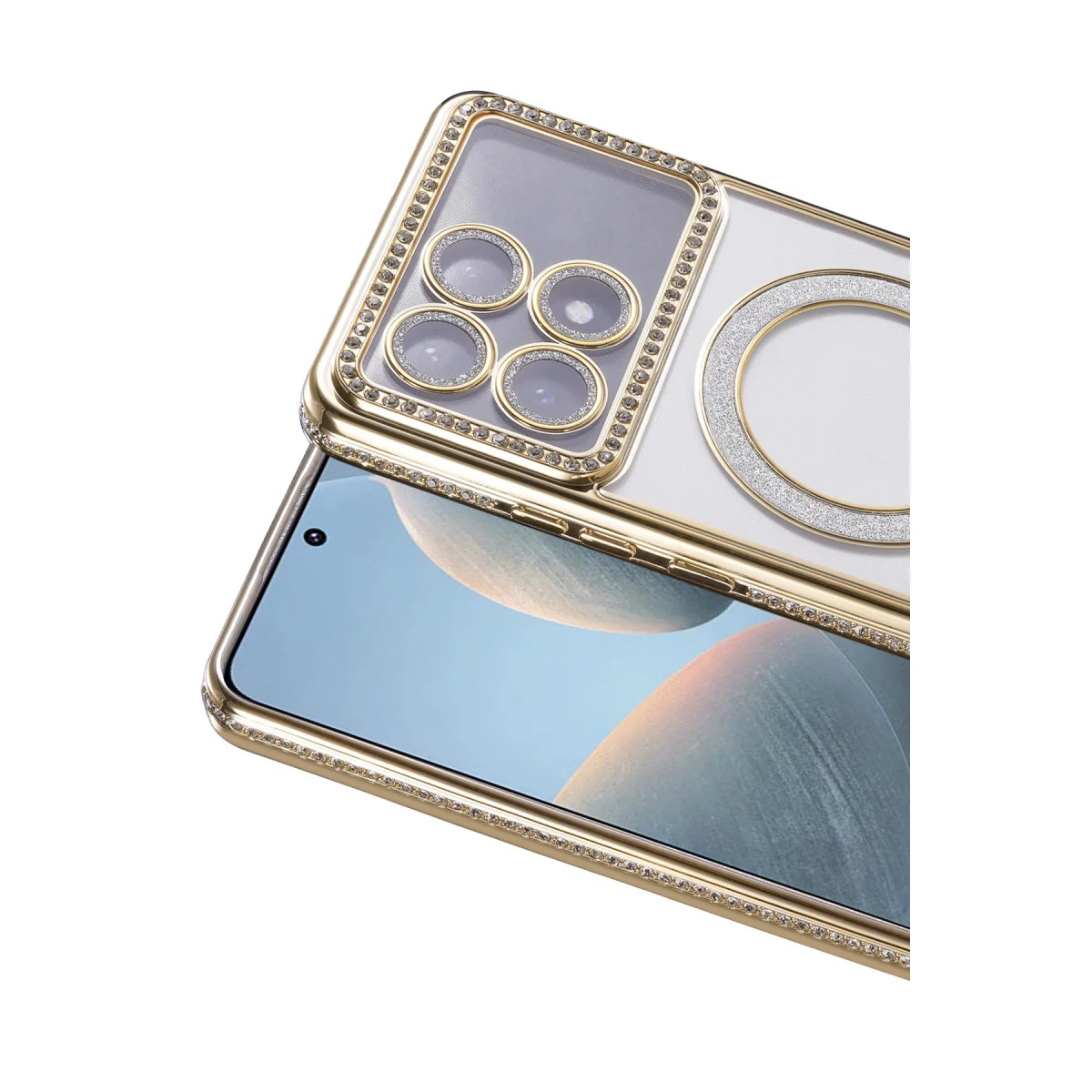X6 Pro Joke Simli Magneticsafe Kılıf - Gold Elmas Tasarımlı Korumalı Çekici Kılıf Fiyatı, Yorumları ve Özellikleri