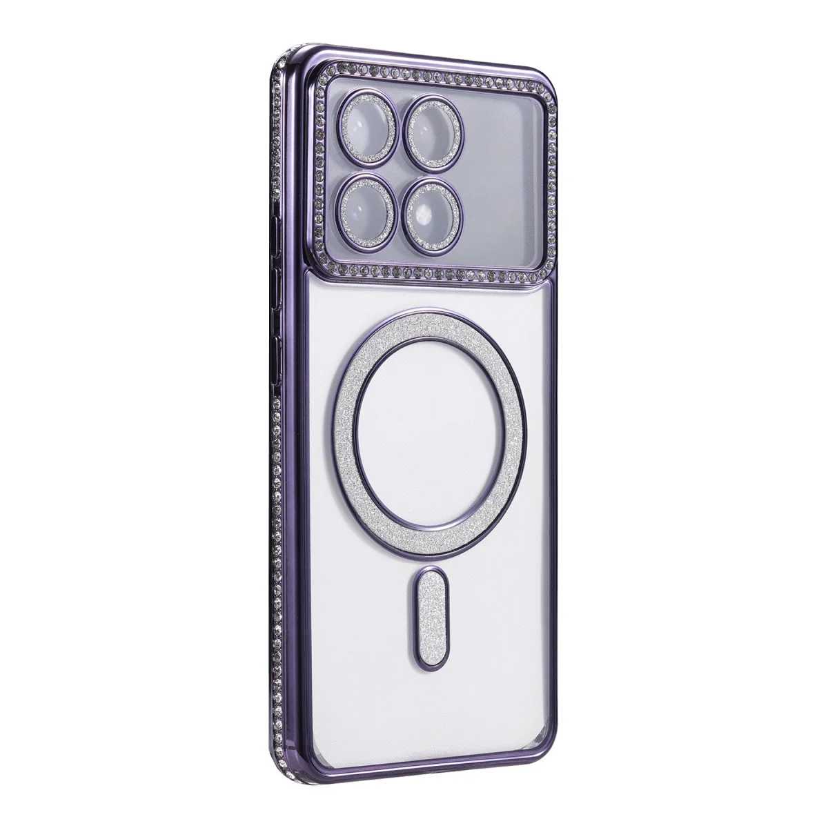 X6 Pro Joke Simli Magneticsafe Kılıf - Derin Mor