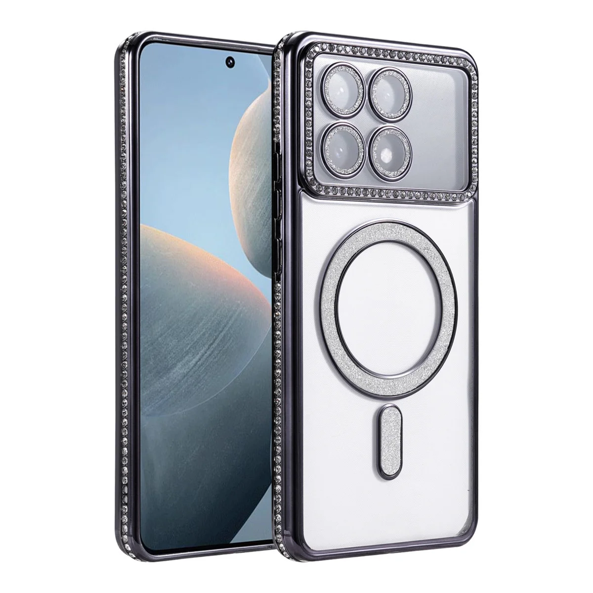 X6 Pro Joke Simli Magneticsafe Kılıf - Siyah Kamera Kılıfı (Tam Korumalı ve Şık)