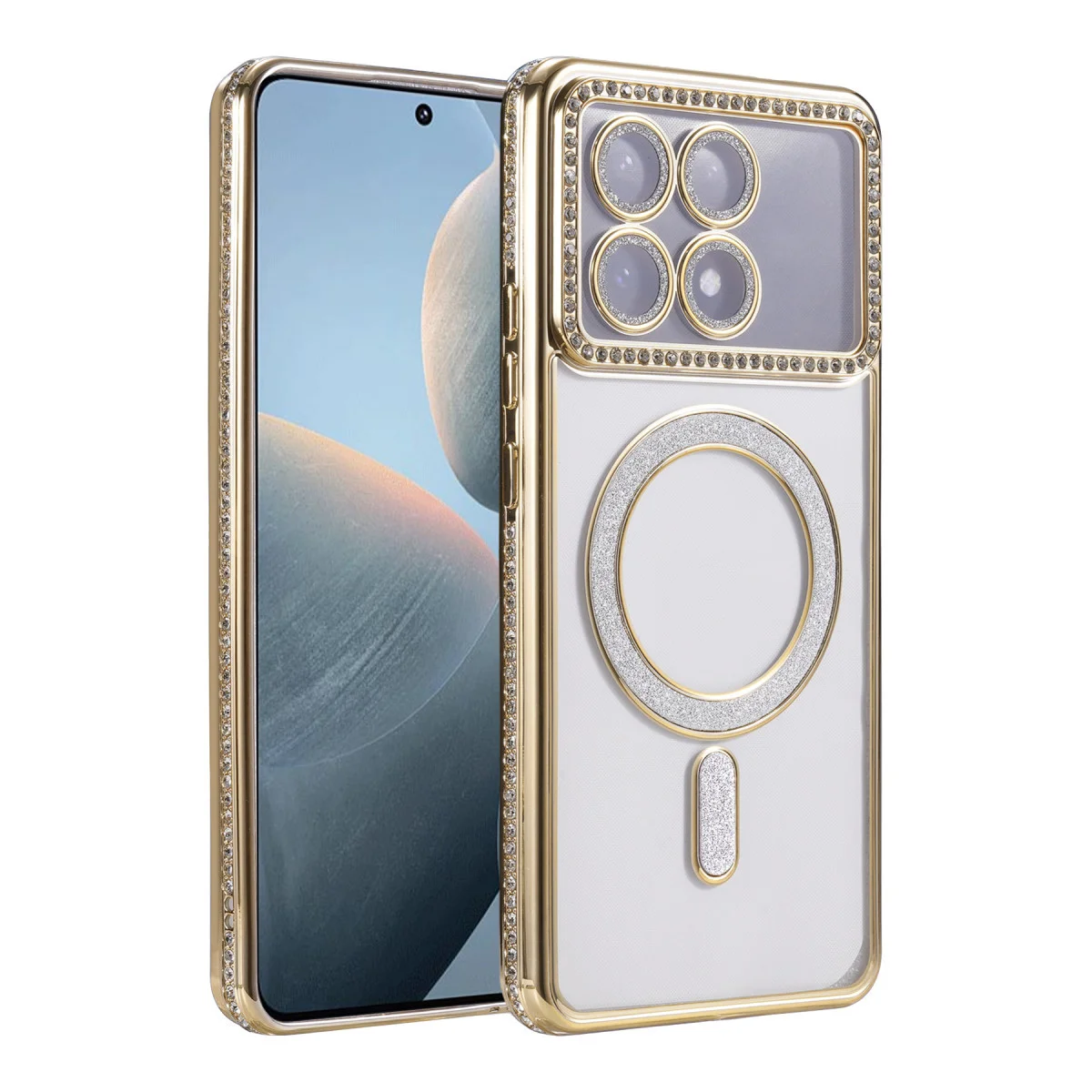 X6 Pro Joke Simli Magneticsafe Kılıf - Gold Elmas Tasarımlı Korumalı Çekici Kılıf Fiyatı, Yorumları ve Özellikleri