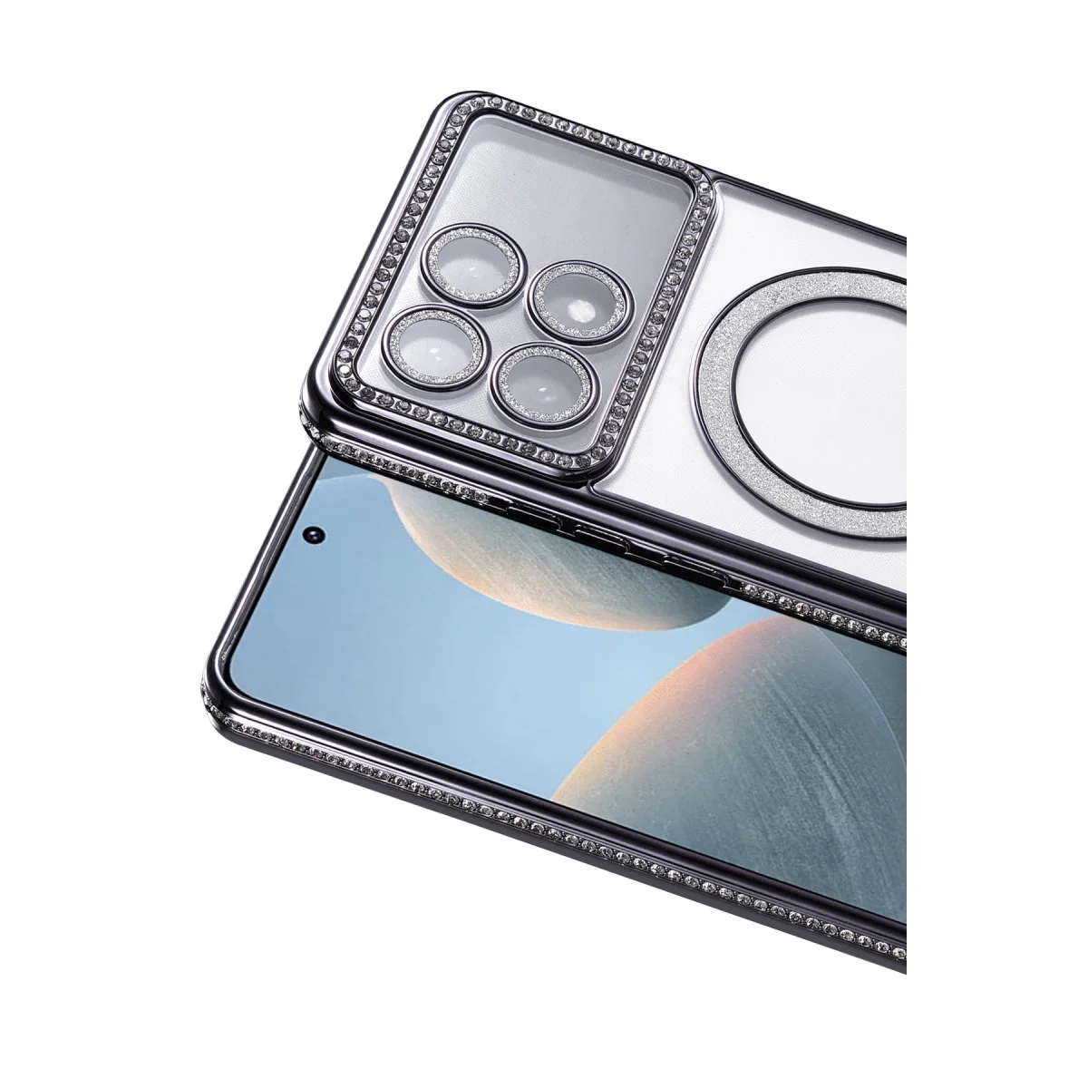 X6 Pro Joke Simli Magneticsafe Kılıf - Siyah Kamera Kılıfı (Tam Korumalı ve Şık)