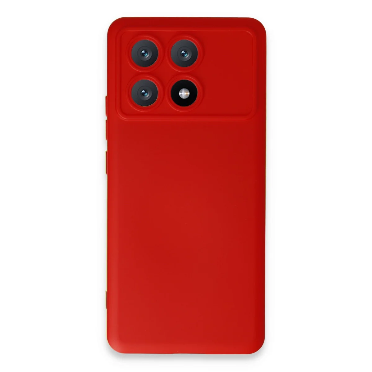 X6 Pro Kılıf Nano İçi Kadife Silikon - Kırmızı