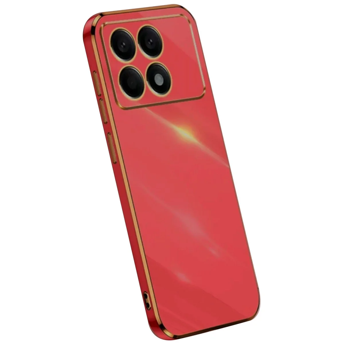 X6 Pro Volet Kılıf - Kırmızı Silikon Kılık Koruması