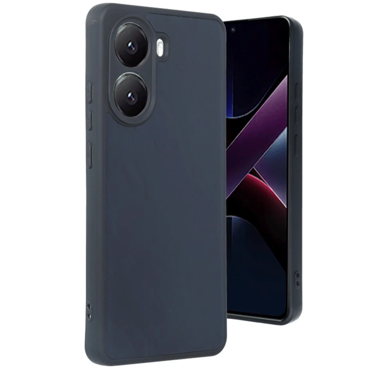 X7 Pro Aras Deri Kapak - Lacivert Şık Kılıf ve 360 Derece Koruma
