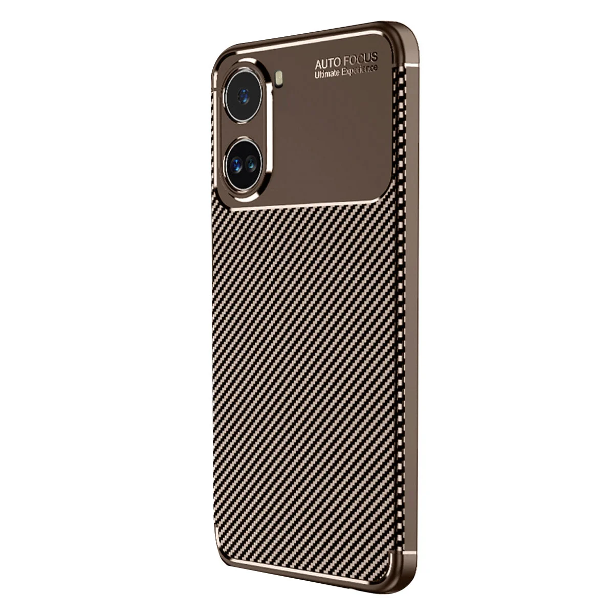 X7 Pro Auto Focus Karbon Fiber Kılıf - Kahverengi, Kırılgan Cihaz İçin Maksimum Koruma