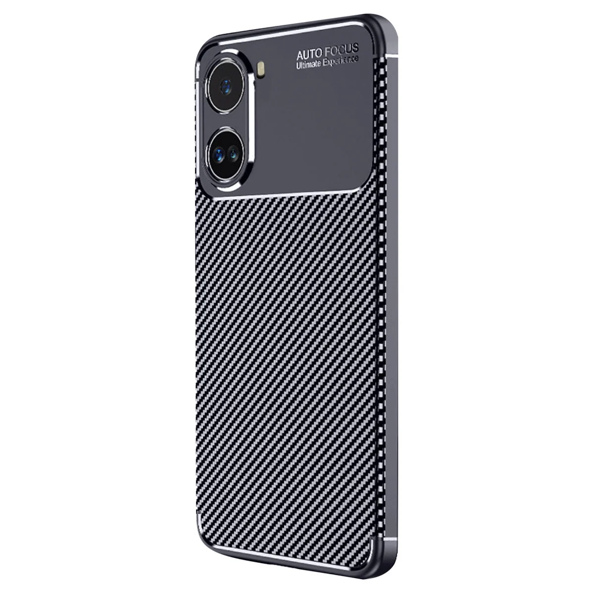 X7 Pro Kılıf Auto Focus Karbon Kapak - Lacivert - %100 Şok Korumalı