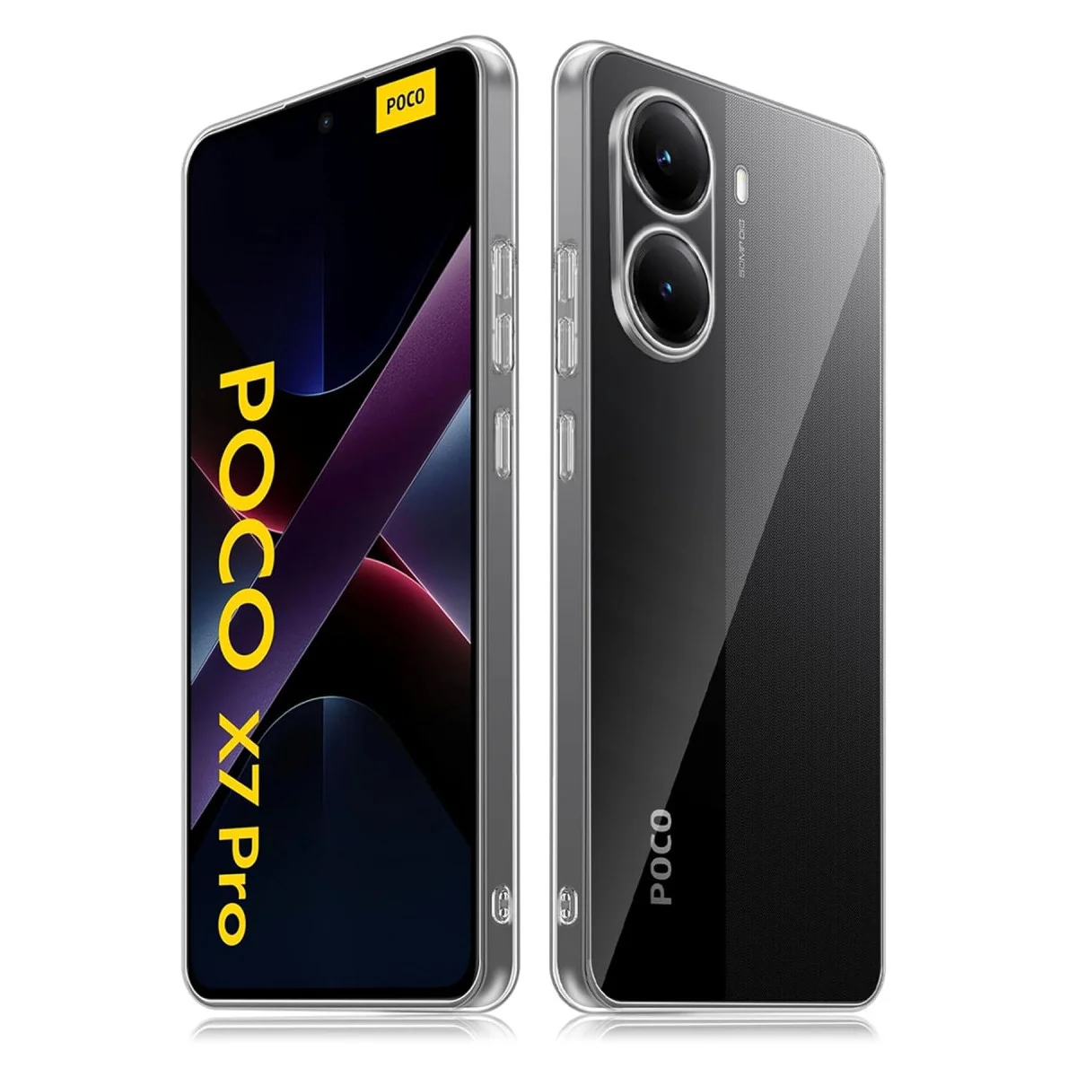 X7 Pro Kılıf Lüx Şeffaf Silikon - Pürüzsüz Tasarım ve Tam Koruma