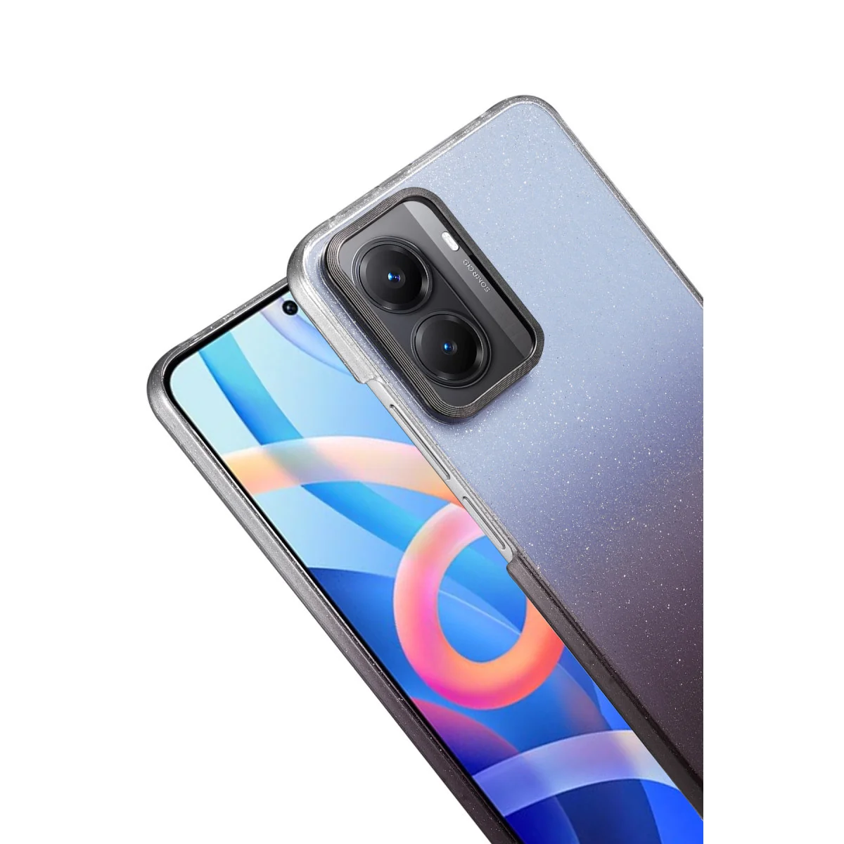 X7 Pro Siyah Premium Kapak - Işıltılı, Ultra İnce ve Hafif Cep Telefonı Kılıfı