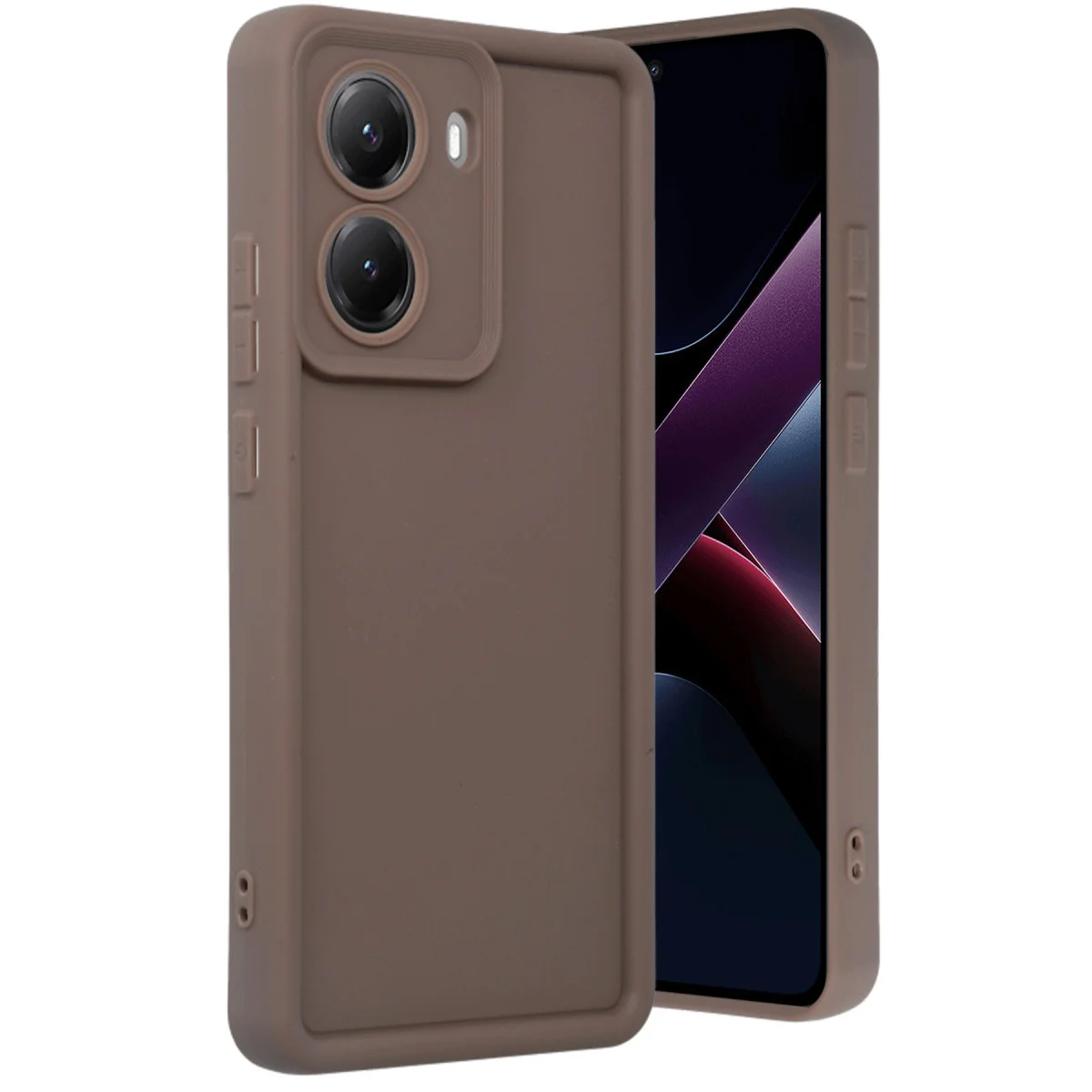 X7 Pro Viera Silikon Kılıf - Kahverengi