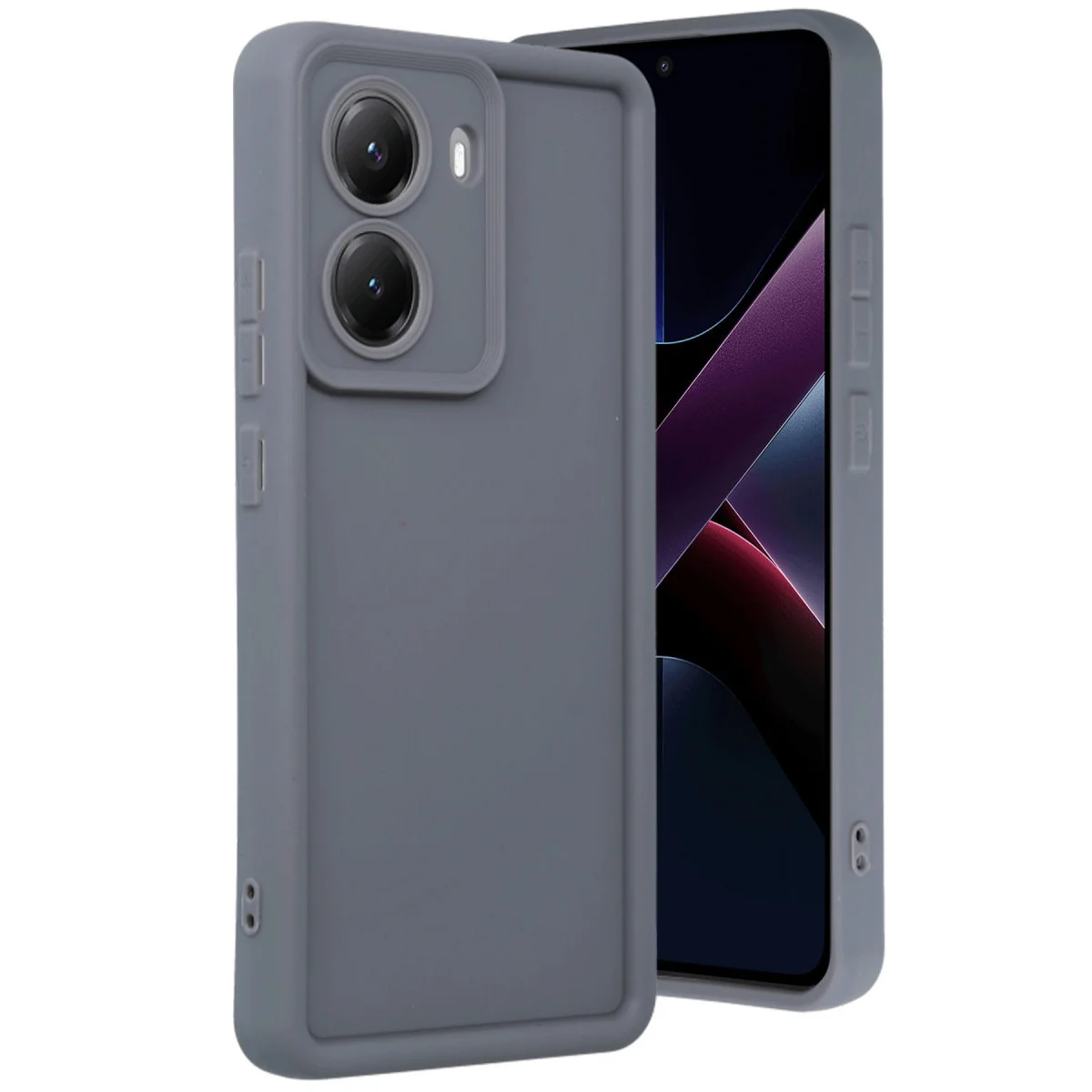 X7 Pro Viera Silikon Gri Kılıf - Yüksek Koruma ve Pürüzsüz Dokusu