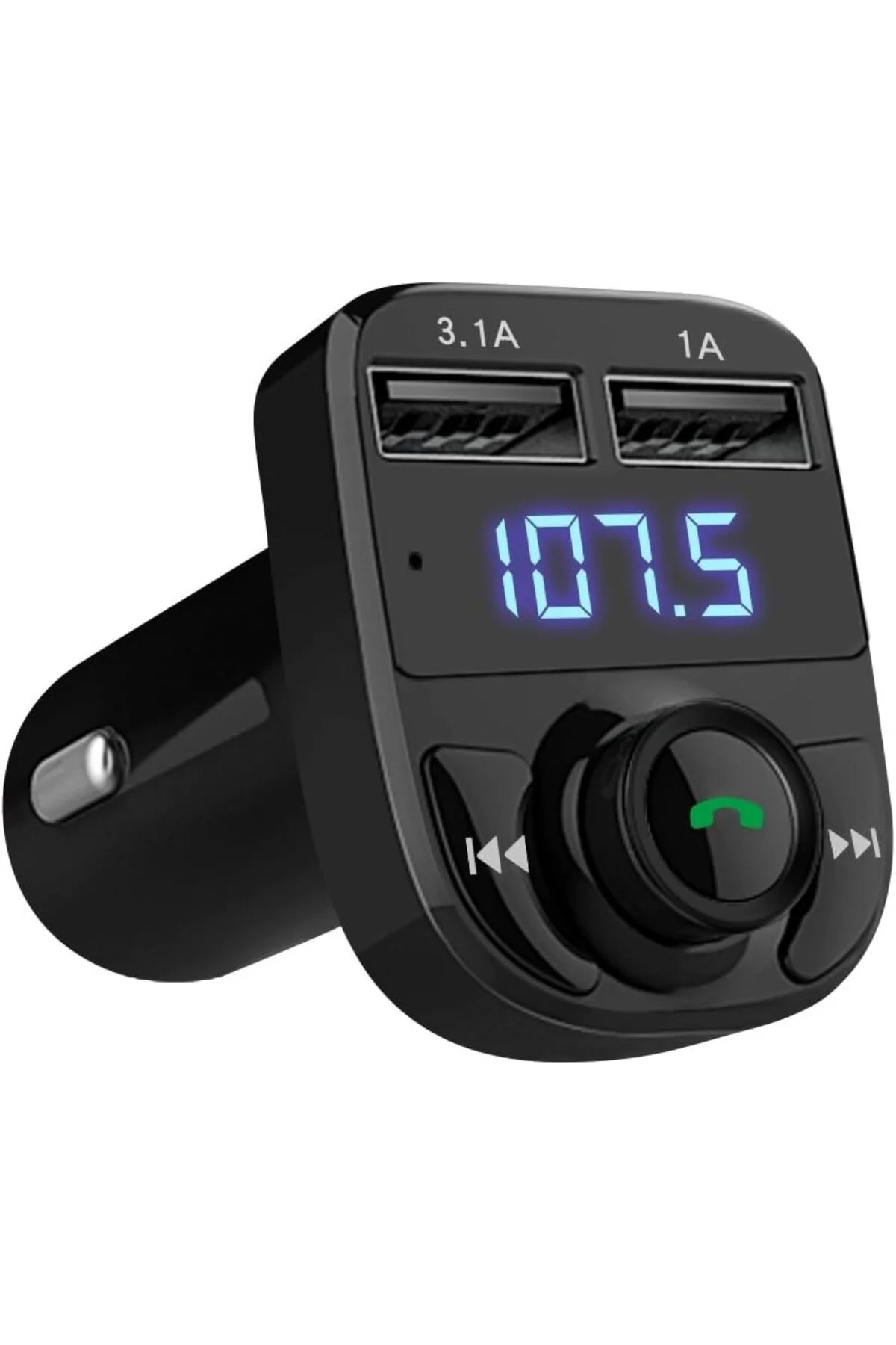 X8 Bluetooth Araç Kiti | FM Transmitter & Çift USB Şarj Cihazı | 