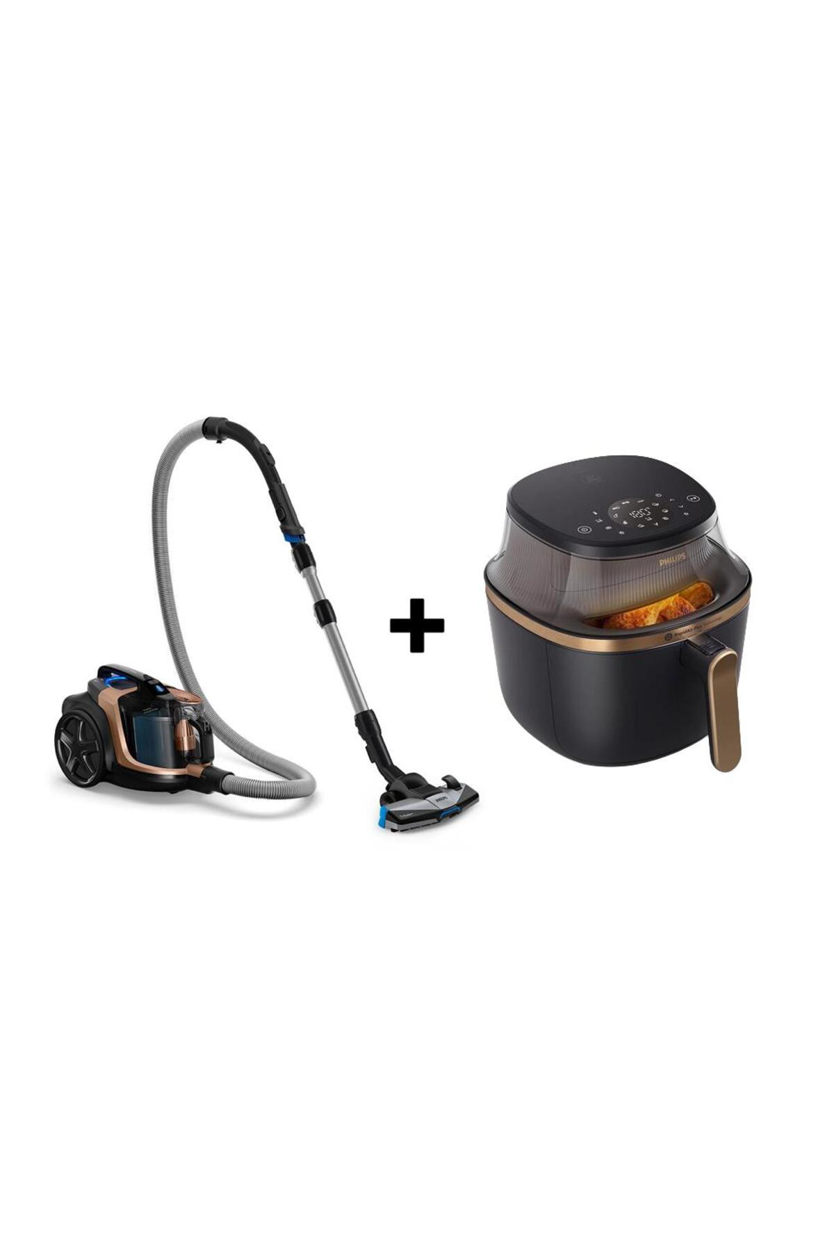 XB7151 + NA322 Toz Torbasız Süpürge / Airfryer Set