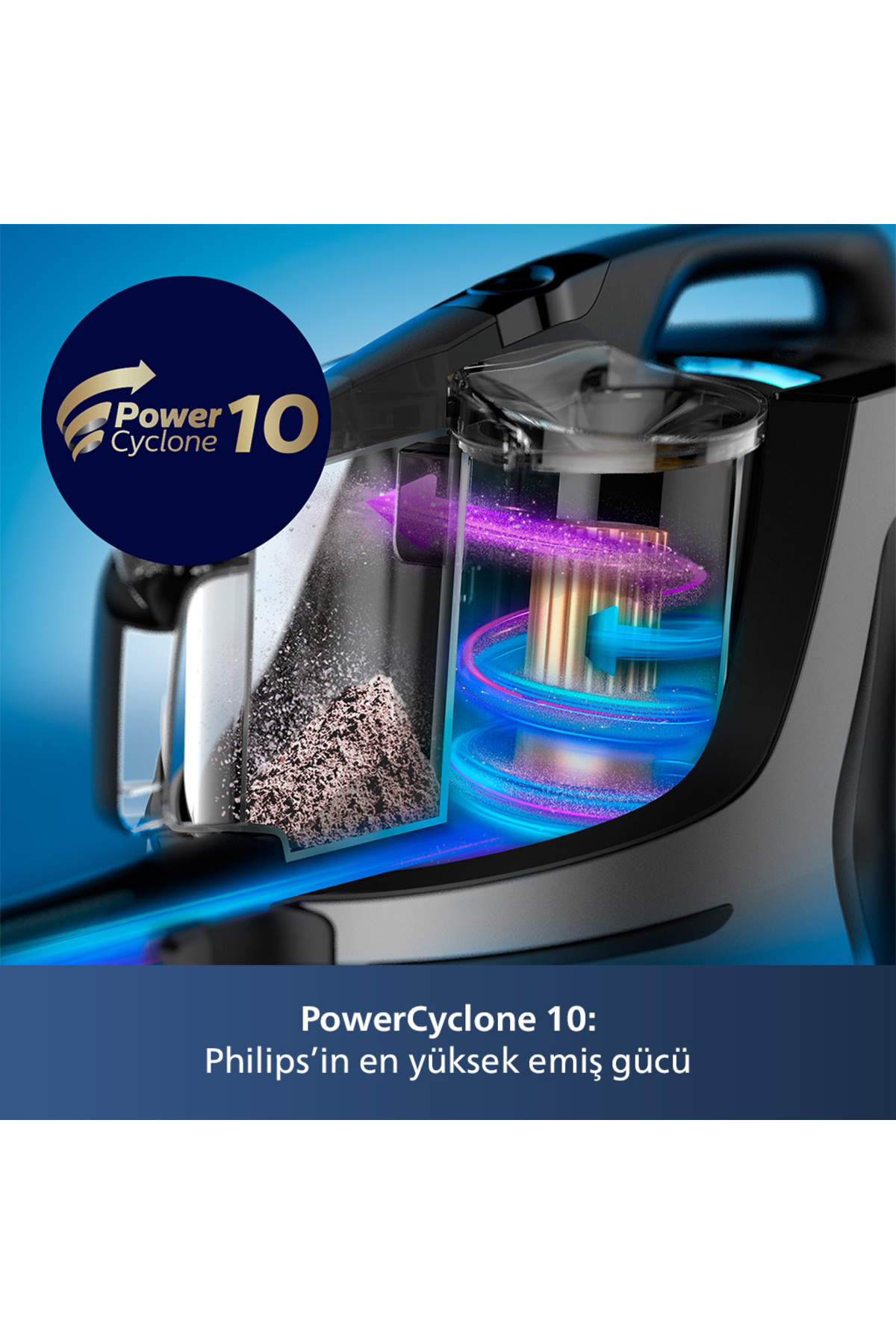 Marathon Ultimate Torbasız Süpürge, PowerCylone10, NanoClean, Tri