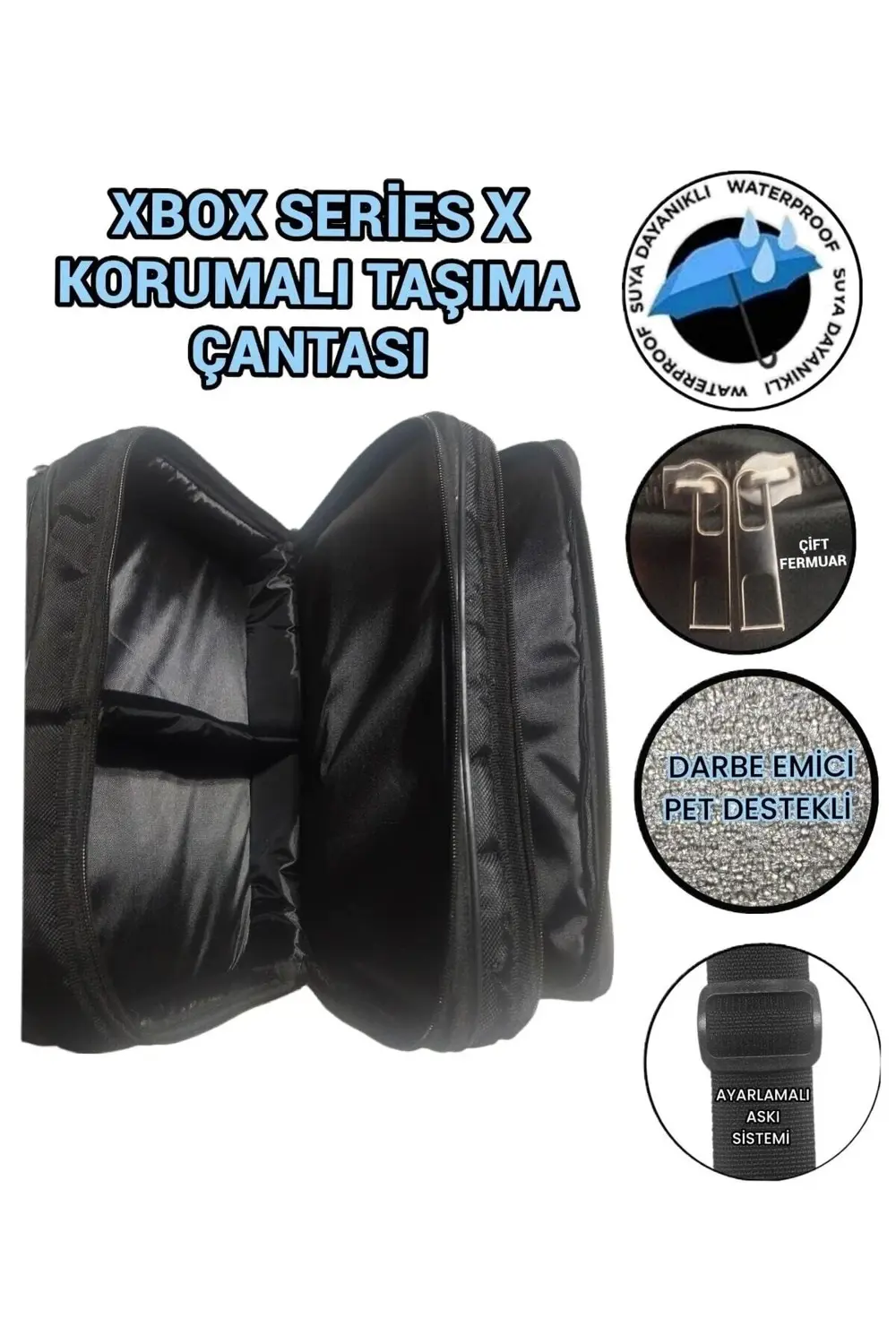 Xbox Series-s Korumalı Taşıma Çantası ( X Büyük Boy )