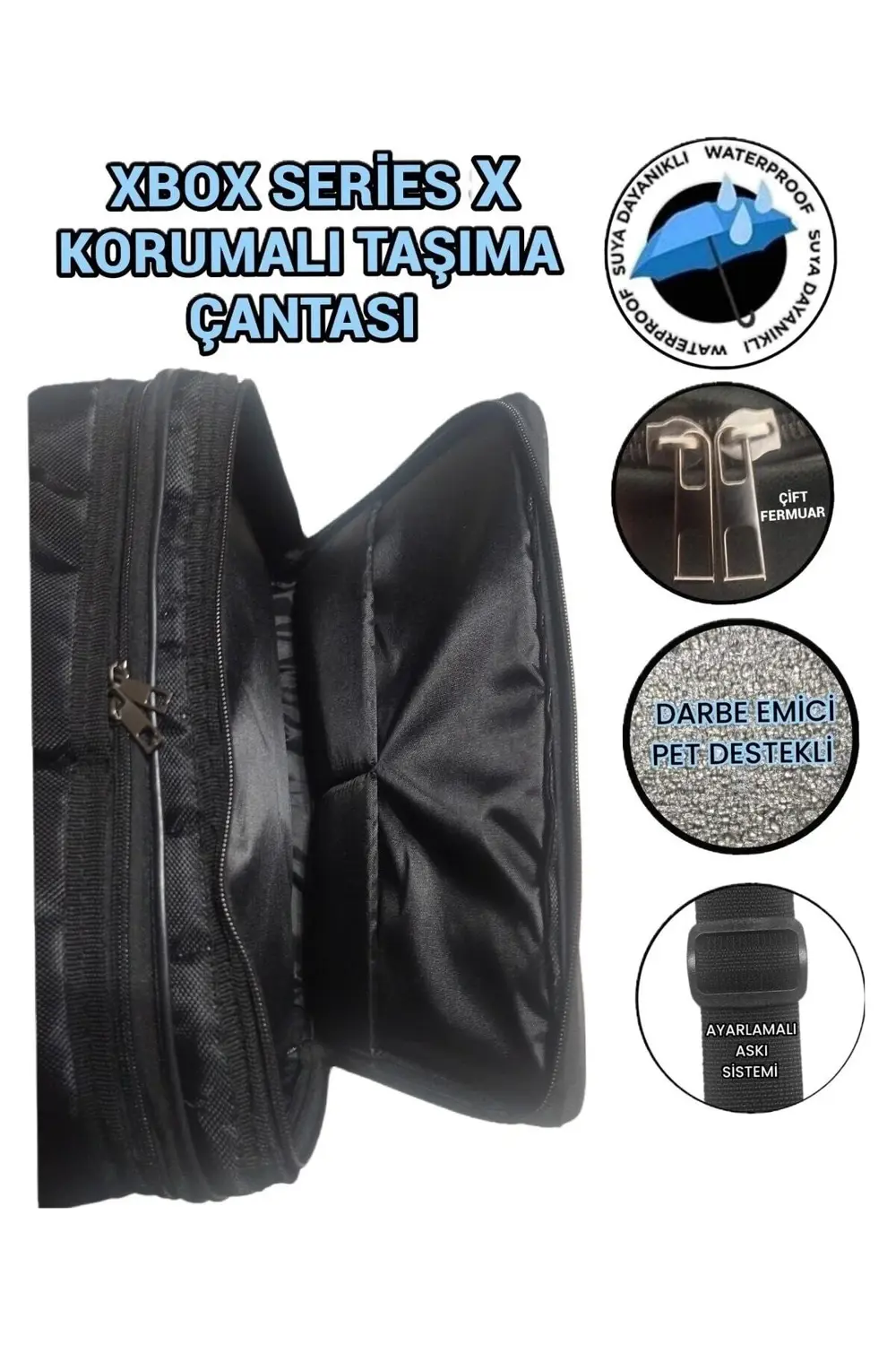 Xbox Series-s Korumalı Taşıma Çantası ( X Büyük Boy )