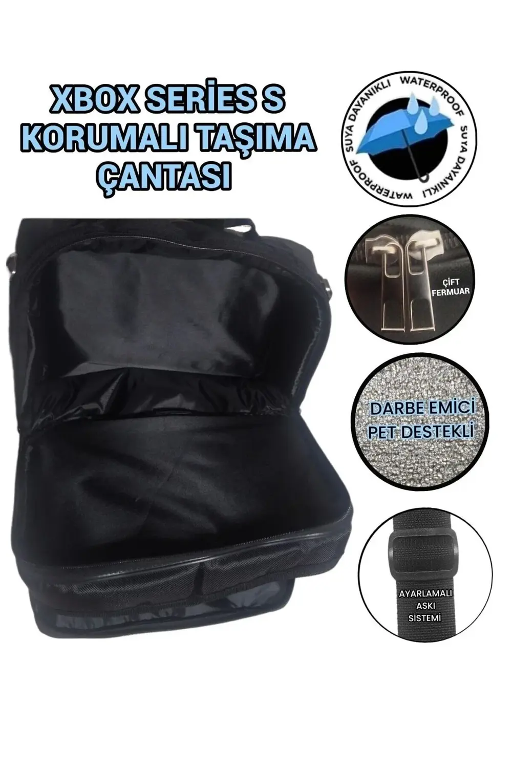 Xbox Series-s Korumalı Taşıma Çantası ( X Büyük Boy )