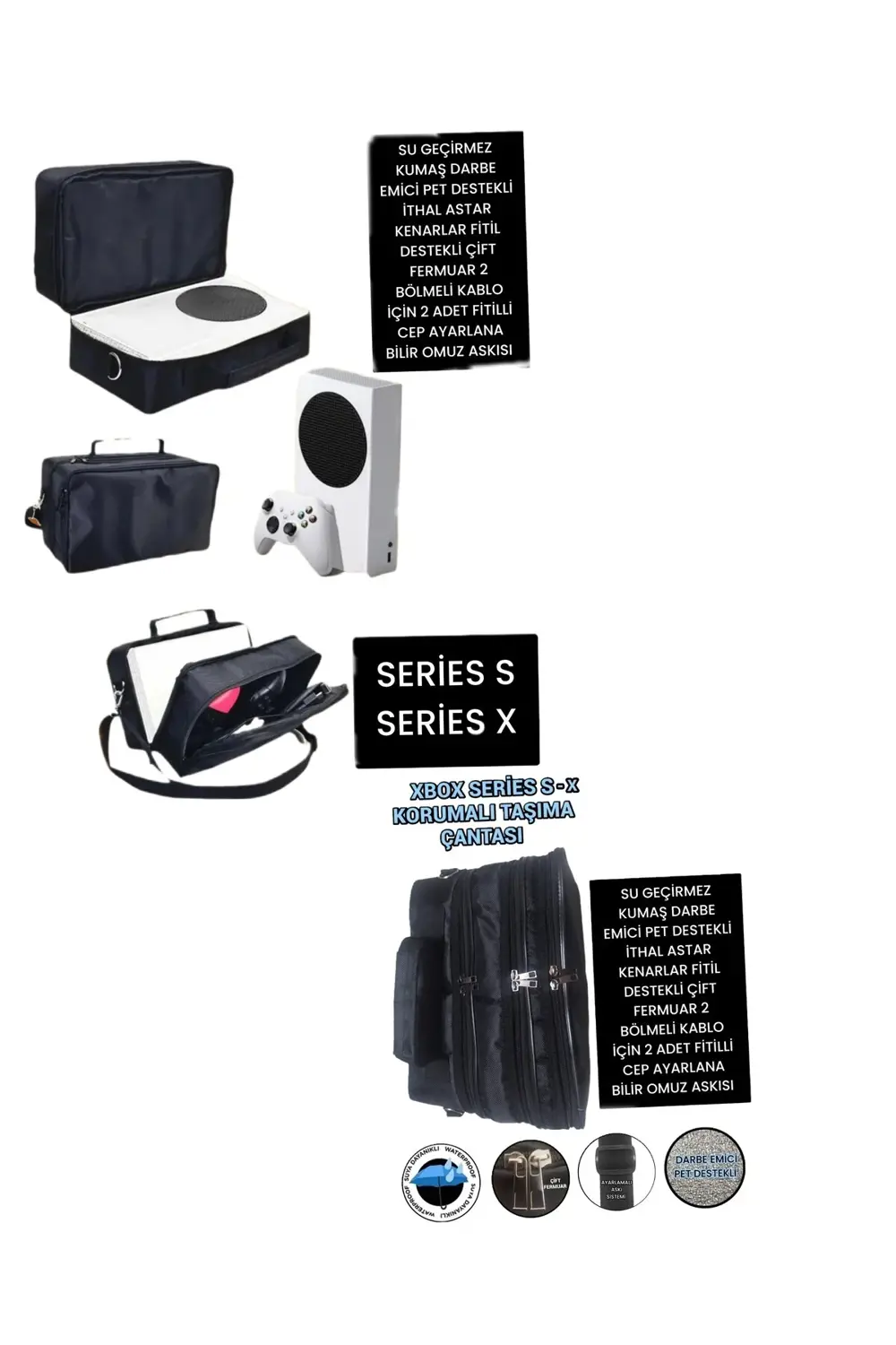 Xbox Series-s Korumalı Taşıma Çantası ( X Büyük Boy )