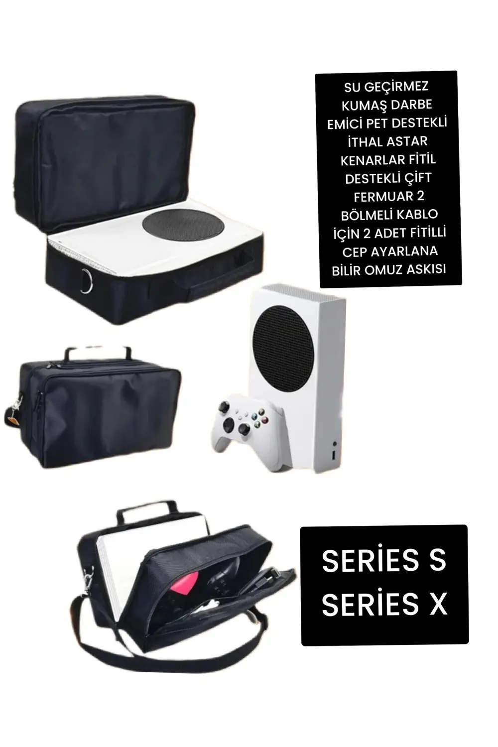 Xbox Taşıma Çantası Su Geçirmez Darbe Emici - Series X ( X Büyük