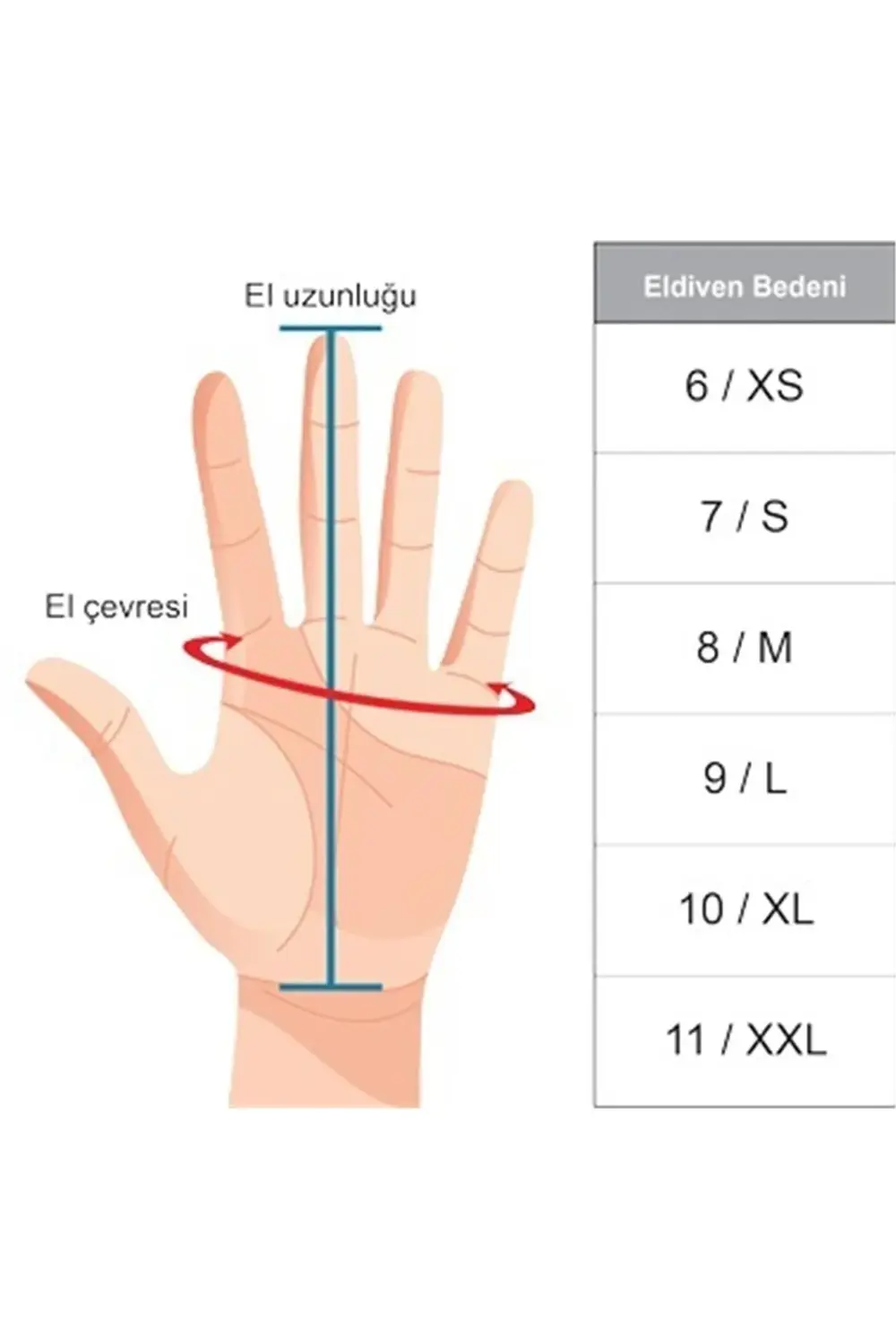 - XC Sport Eldiven - Turuncu - Medium Beden