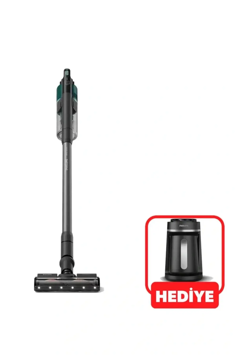Philips Xc6557/01 Cordless Vc Aqua Dikey Şarjli Süpürge + Türk Kahve Maki