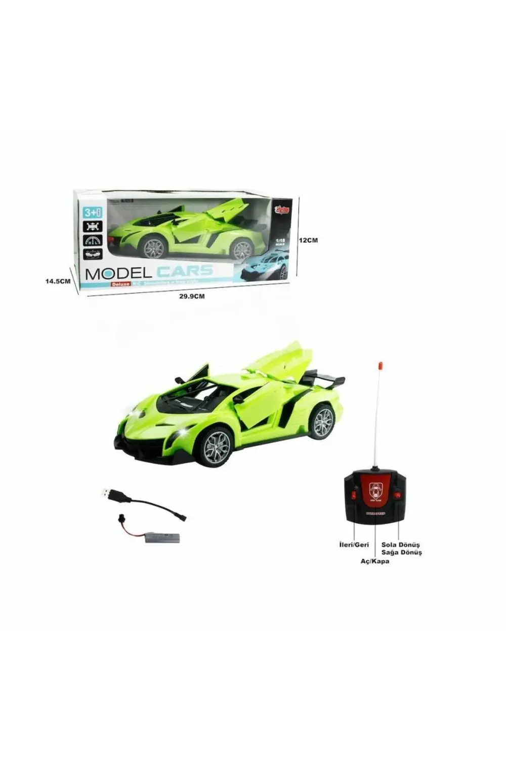 XFG-789-104C Kumandalı Şarjlı 1:18 Kapı ve Bagaj -Vardem