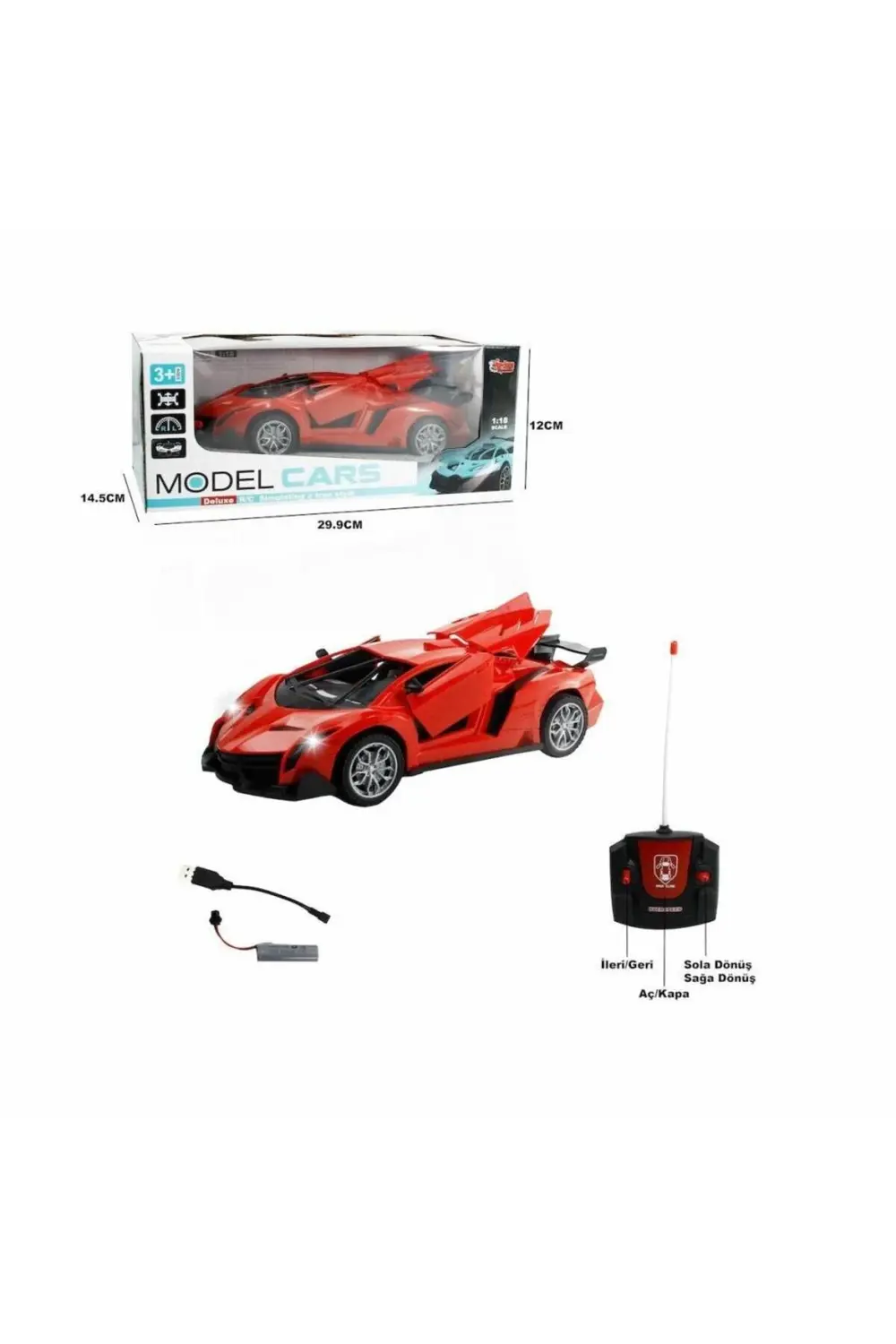 XFG-789-104C Kumandalı Şarjlı 1:18 Kapı ve Bagaj -Vardem