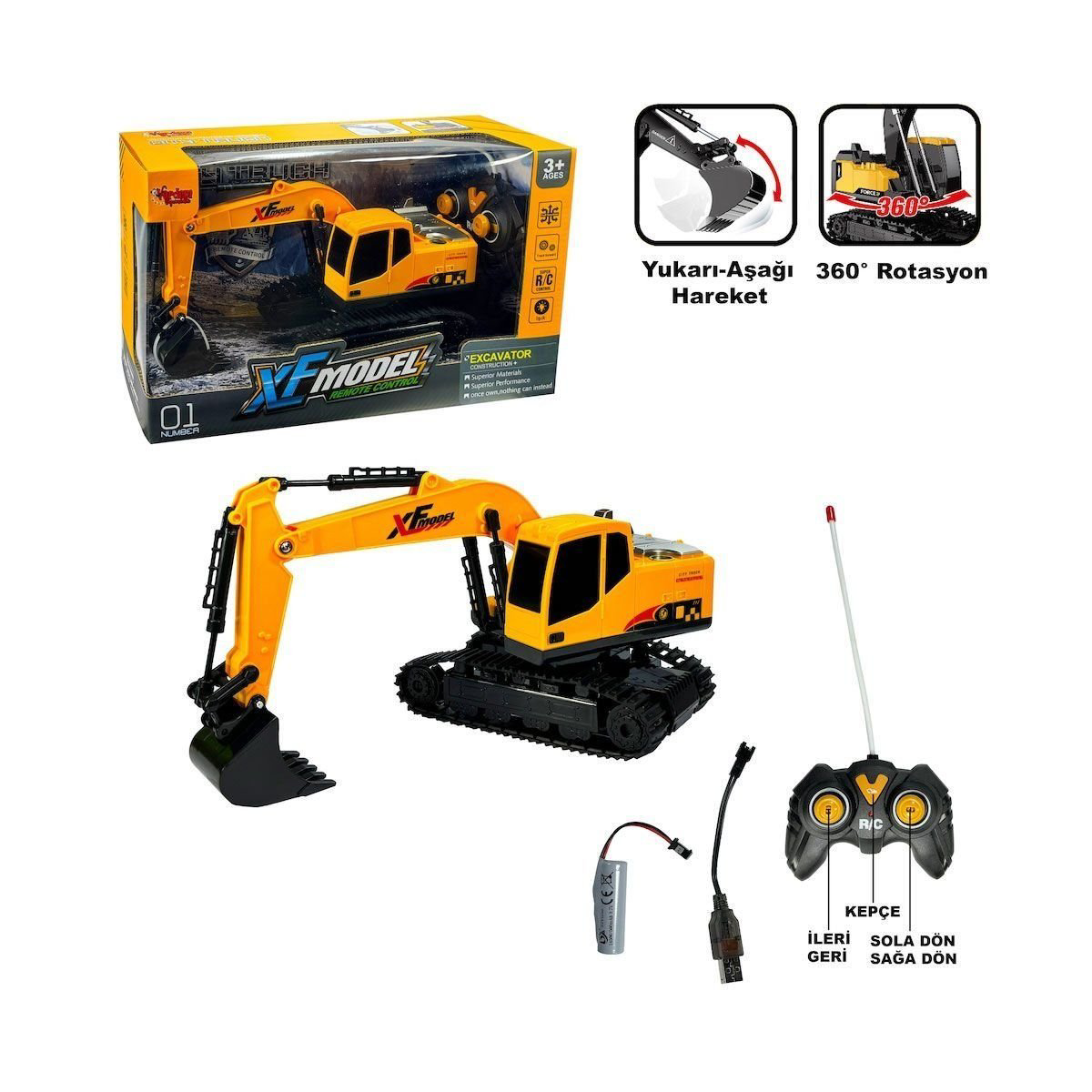 XFG-789-410A Uzaktan Kumandalı Full Fonksiyon Şarjlı XFModel Kazı