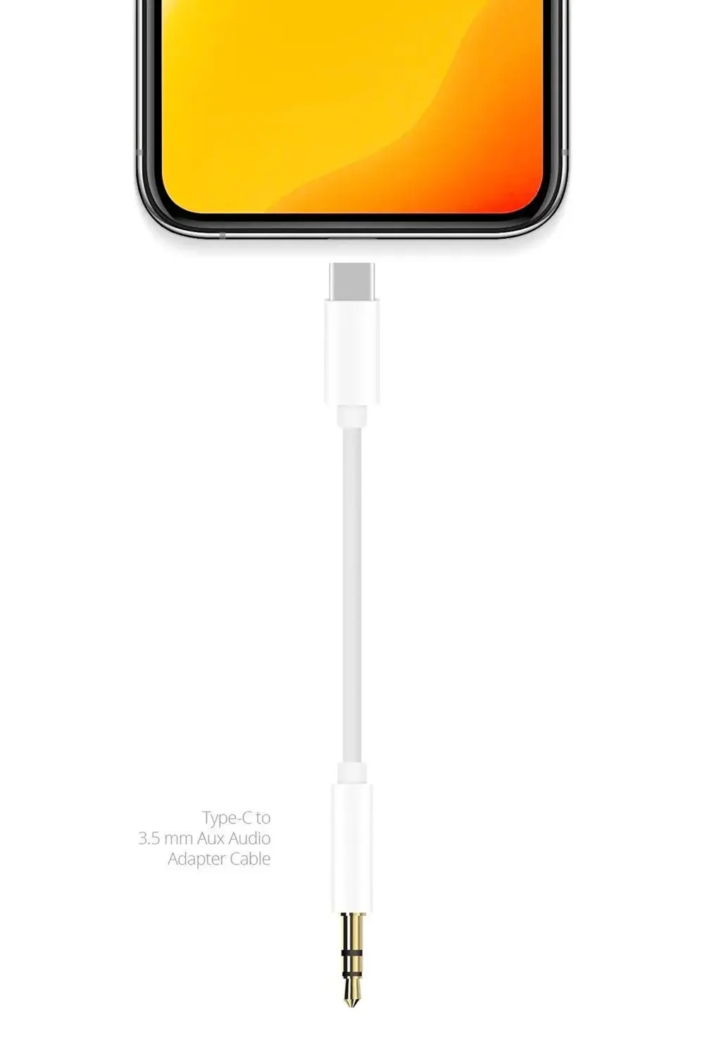 xiaom i Mi 11 Lite İle uyumlu Type C to 3.5 mm Aux Kablosu 1M AC0