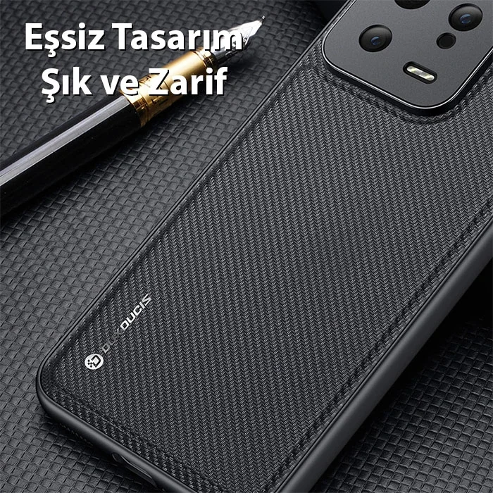 Xiaomi 13 Fino Serisi Premium Dokuma Silikon Kılıf - 5 Katmanlı Darbe Koruması