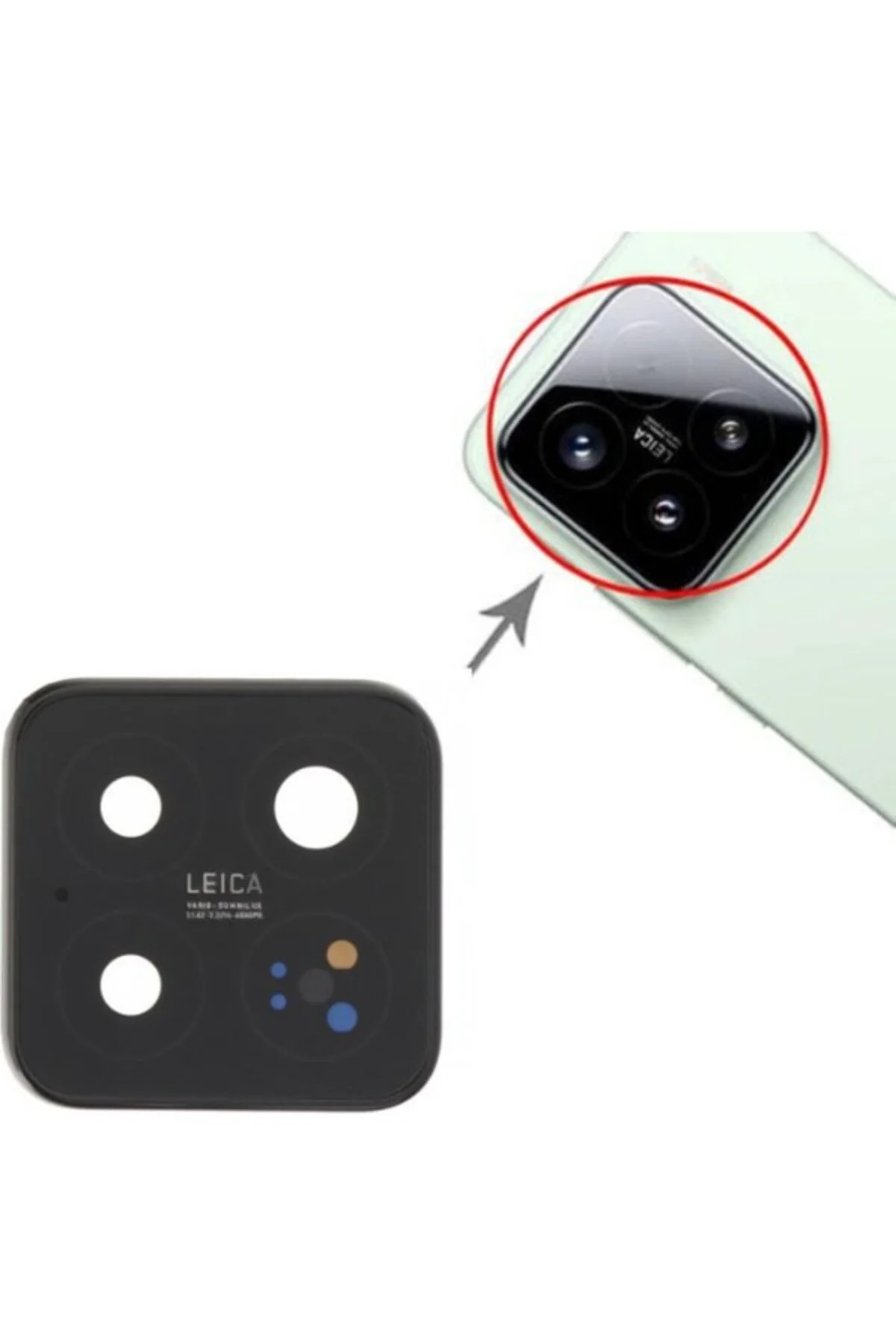Xiaomi 15 Uyumlu Kamera Lensi Cam Çerçeveli Full