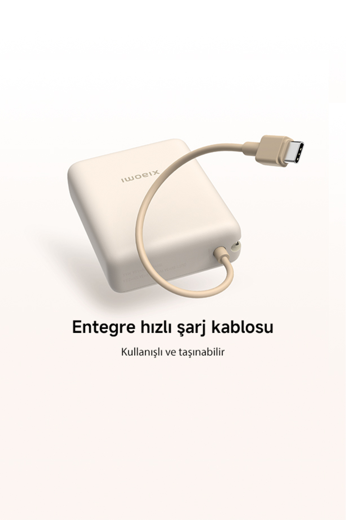 Xiaomi 33W Powerbank 10000Mah Yüksek Hızlı Dahili Kablo Kompakt T