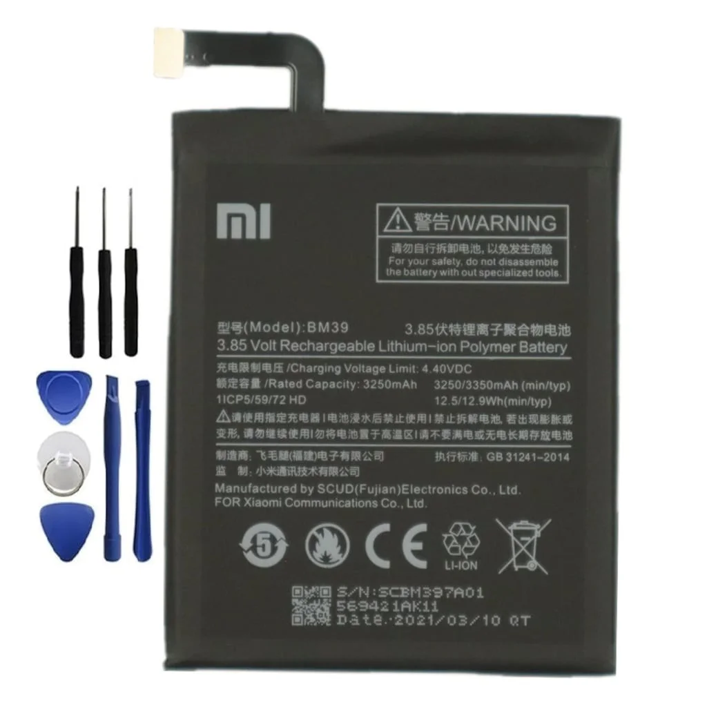 Xiaomi 6 Mi6 Pil Batarya ve Tamir Seti Bm39