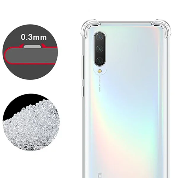 Xiaomi Mi 10 5G Anti-Drop Şok Emici Silikon Kılıf - 1.5mm TPU Koruma