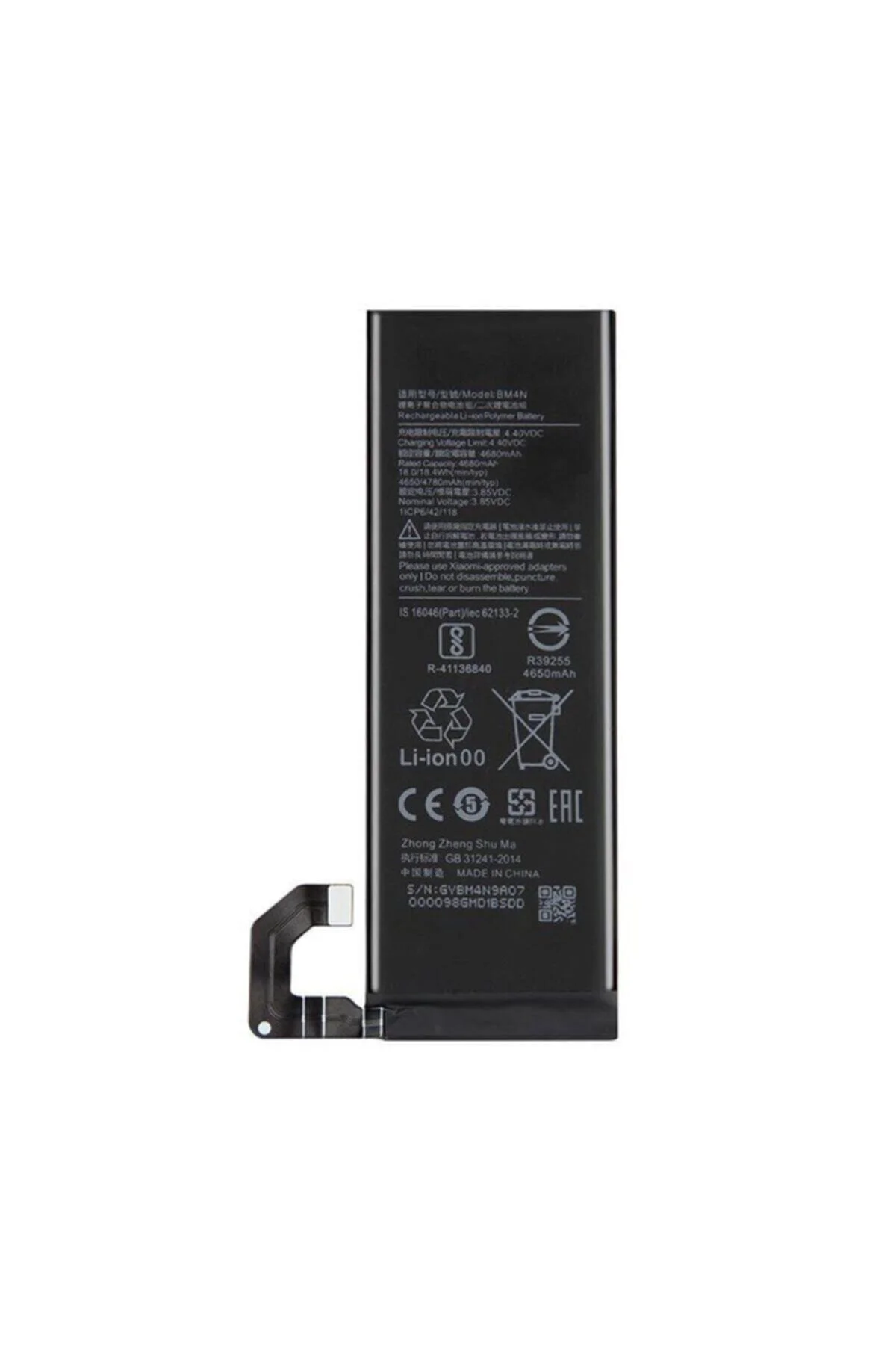 Xiaomi Mi 10 Batarya BM4N 4,780 mAh