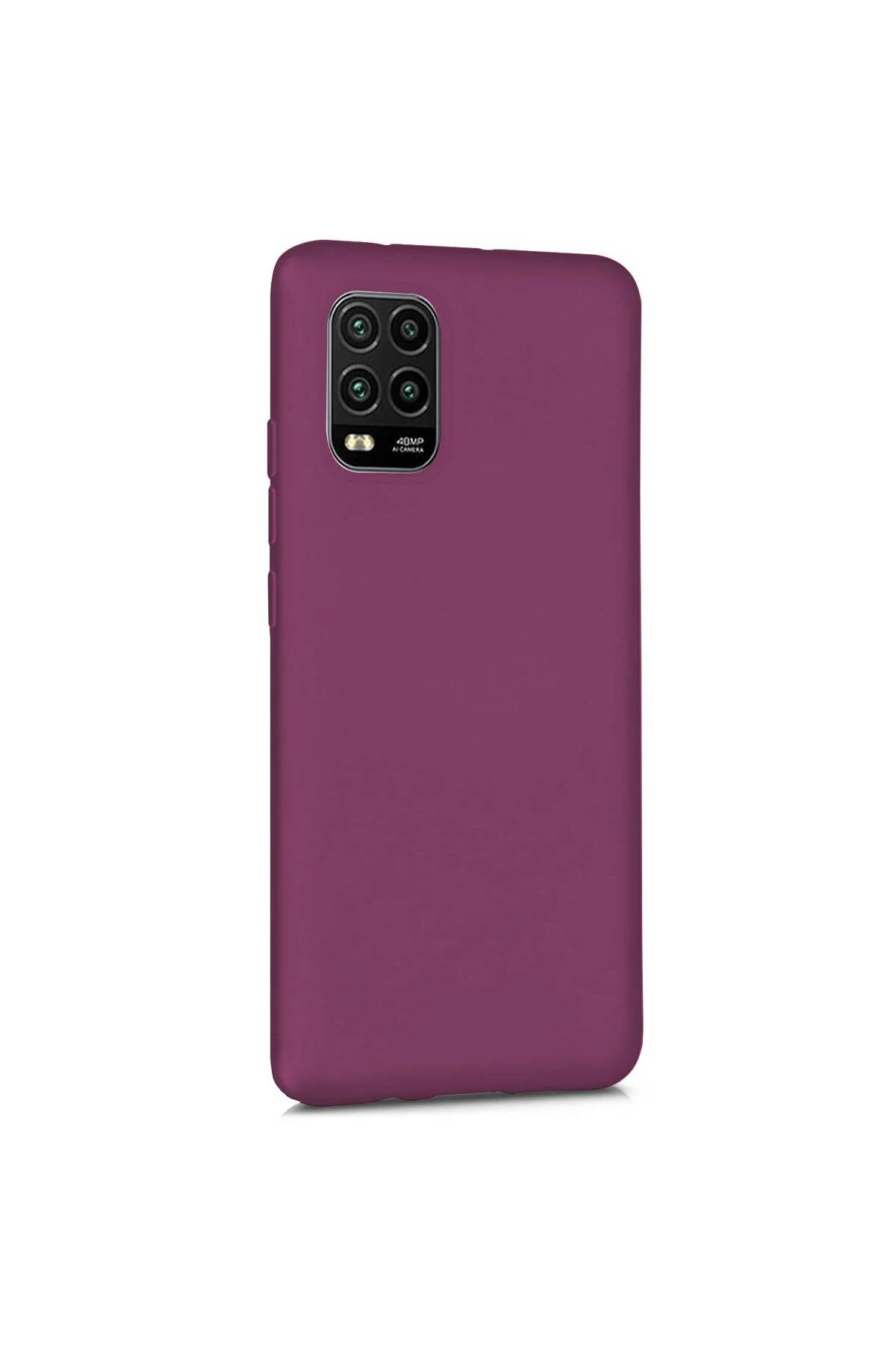 Xiaomi Mi 10 Lite Zoom Premium Silikon Kılıf Mor
