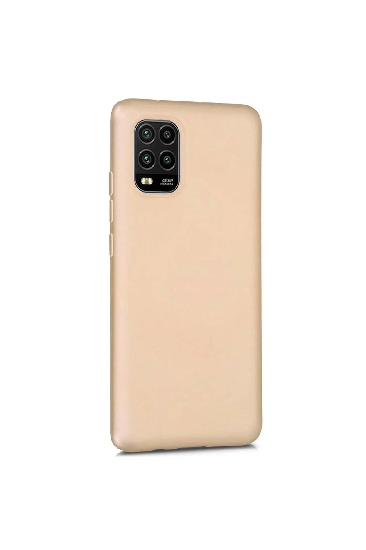 Xiaomi Mi 10 Lite Zoom Premium Silikon Kılıf Gold