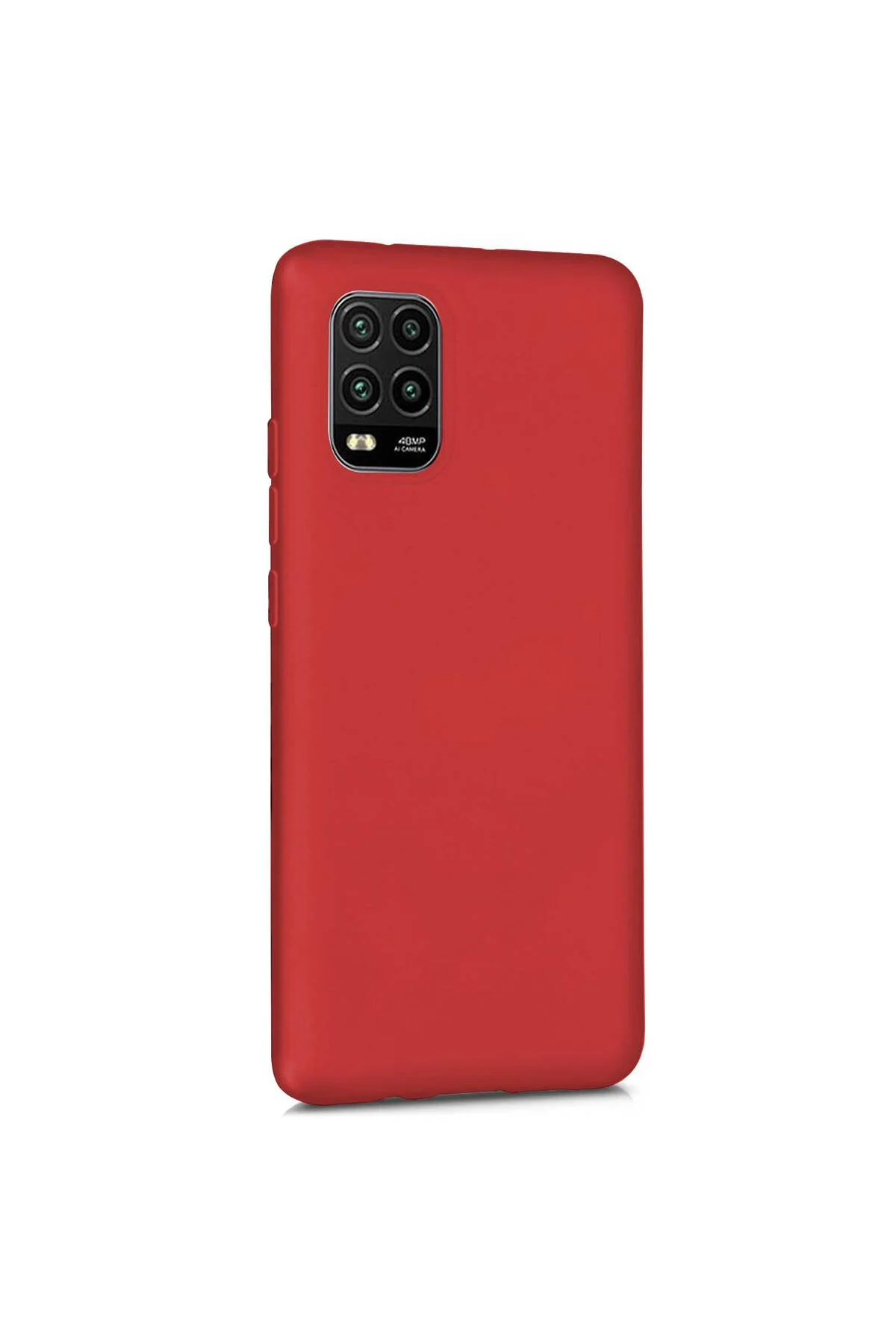 Xiaomi Mi 10 Lite Zoom Premium Silikon Kılıf Bordo