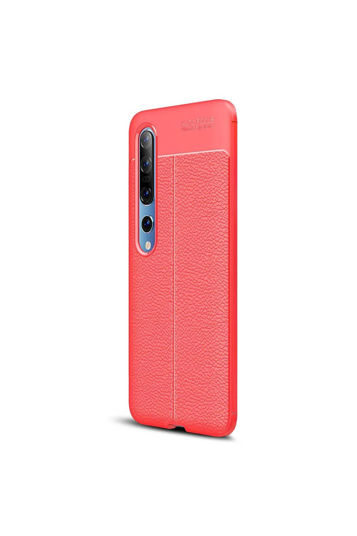 Xiaomi Mi 10 Pro Deri Görünümlü Silikon Siyah