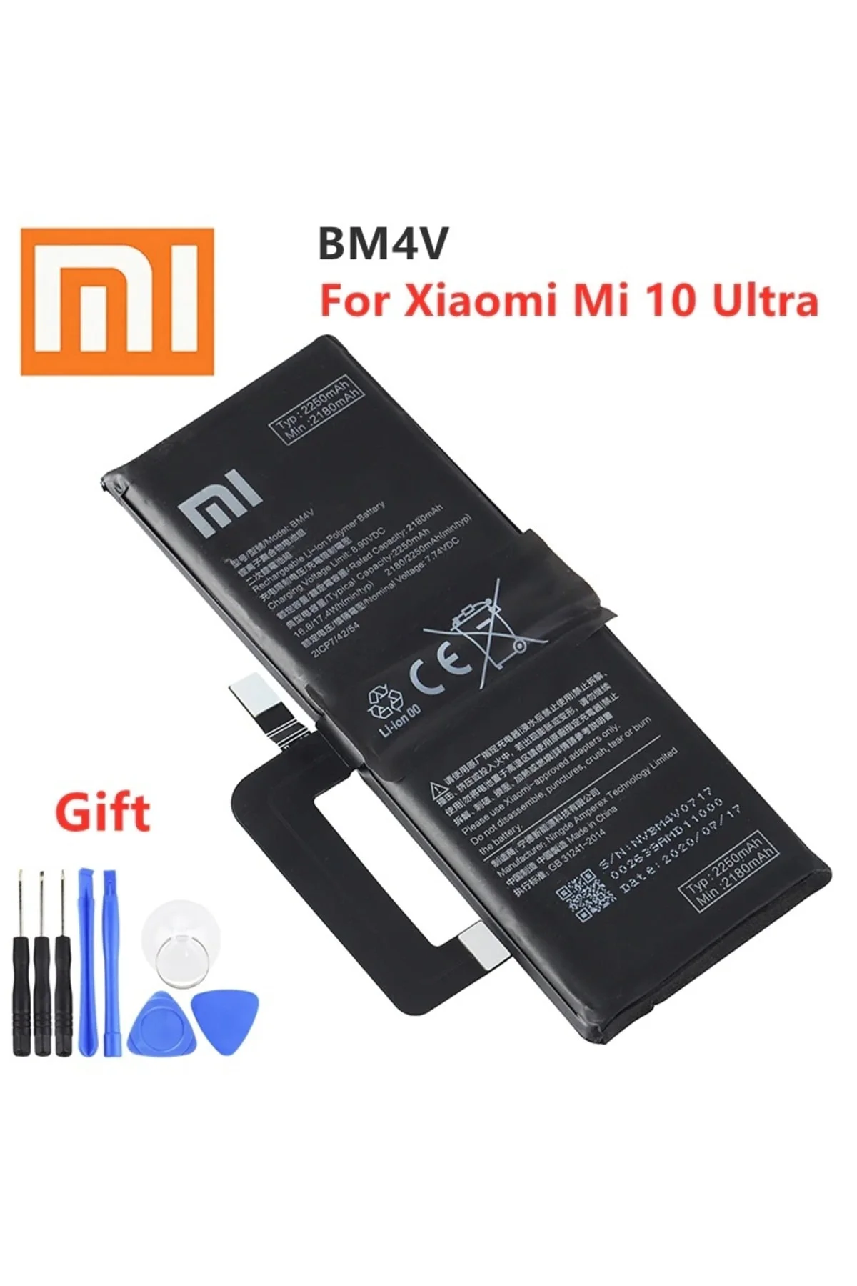Xiaomi Mi 10 Ultra Pil Batarya Bm4v + Tamir Seti