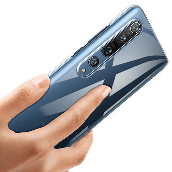 Xiaomi Mi 10/10 Pro Kamera Korumalı Silikon Kılıf - Şok Emici Darbe Önleyici