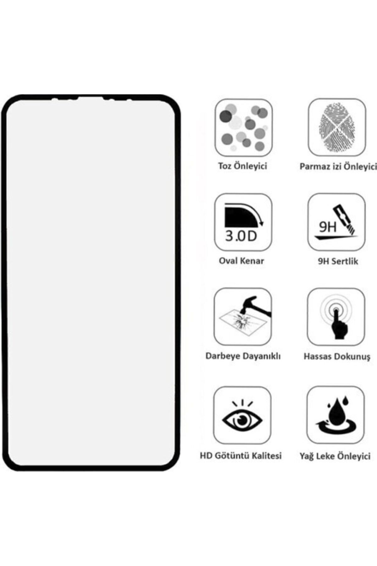 Xiaomi Mi 10t Cam Koruyucu Mat Seramik Nano 9d Ekranı Tam Kaplaya