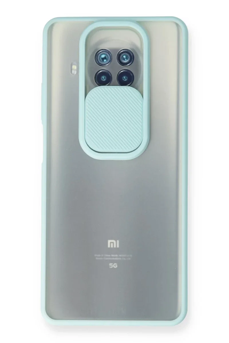 Xiaomi Mi 10T Lite Kılıf Palm Buzlu Kamera Sürgülü Silikon - Turkuaz Xiaomi Mi 10T Lite Kılıf Palm Buzlu Kamera Sürgülü Silikon - Turkuaz